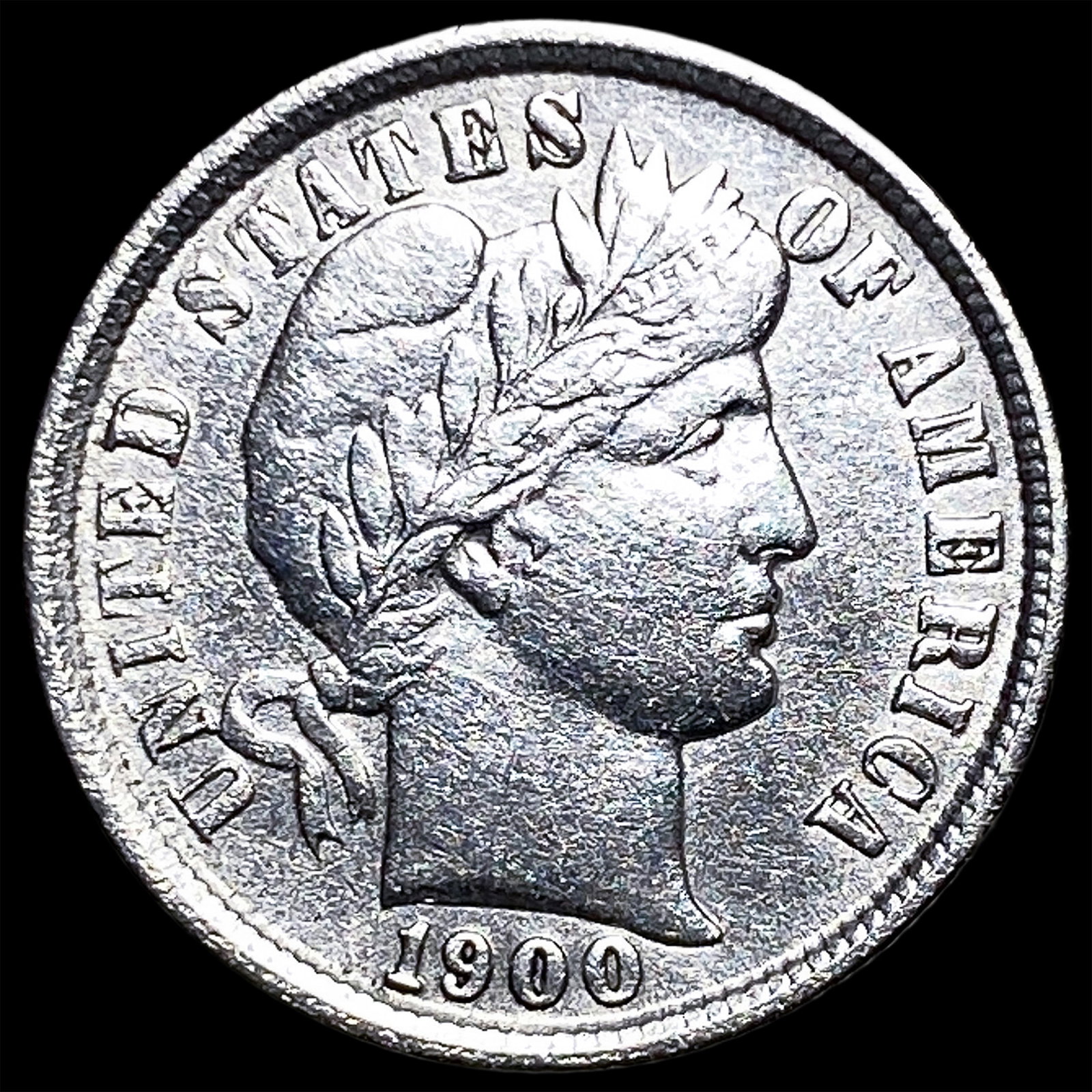 1900 Barber Dime CHOICE AU: 1900 Barber Dime CHOICE AU