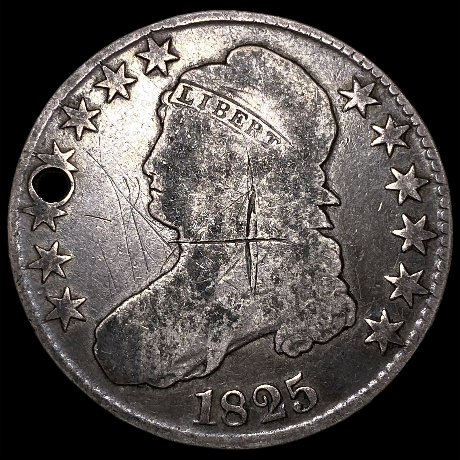 1825 Capped Bust Half Dollar UNCIRCULATED: 1825 Capped Bust Half Dollar UNCIRCULATED