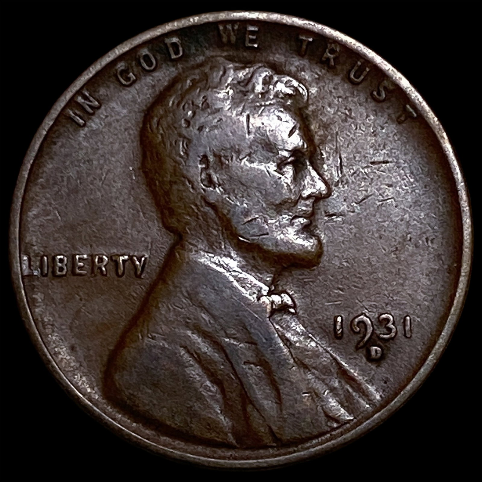 1931-D Lincoln Wheat Cent CLOSELY UNCIRCULATED: 1931-D Lincoln Wheat Cent CLOSELY UNCIRCULATED
