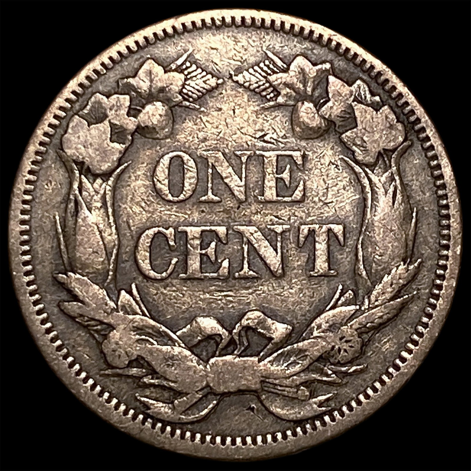 1858 Copper-Nickel Flying Eagle Cent NEARLY UNCIRCULATED - 2