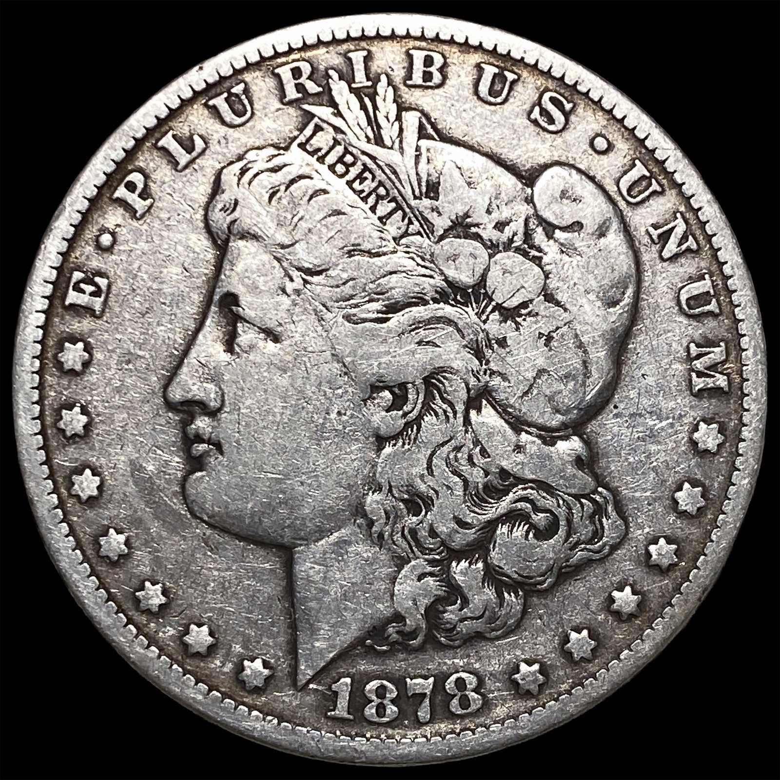 1878-CC Silver Morgan Dollar LIGHTLY CIRCULATED: 1878-CC Silver Morgan Dollar LIGHTLY CIRCULATED