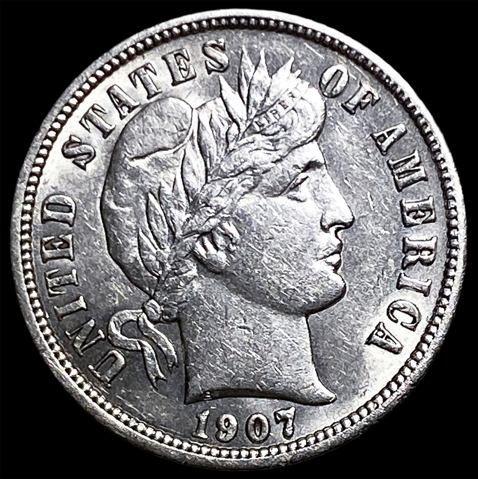 1907 Barber Dime UNCIRCULATED (1 of 2)