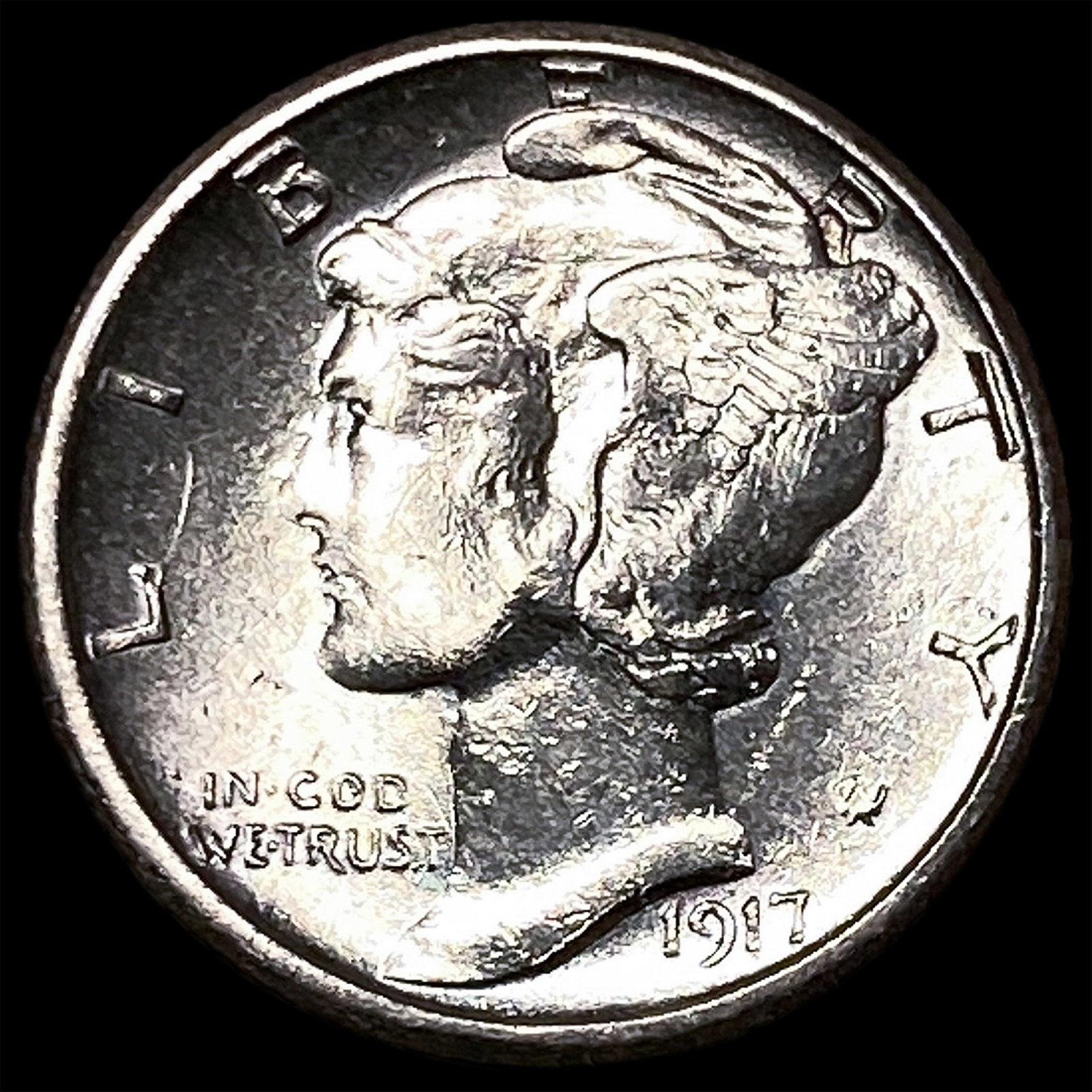 1917-S Silver Mercury Dime HIGH GRADE: 1917-S Silver Mercury Dime HIGH GRADE