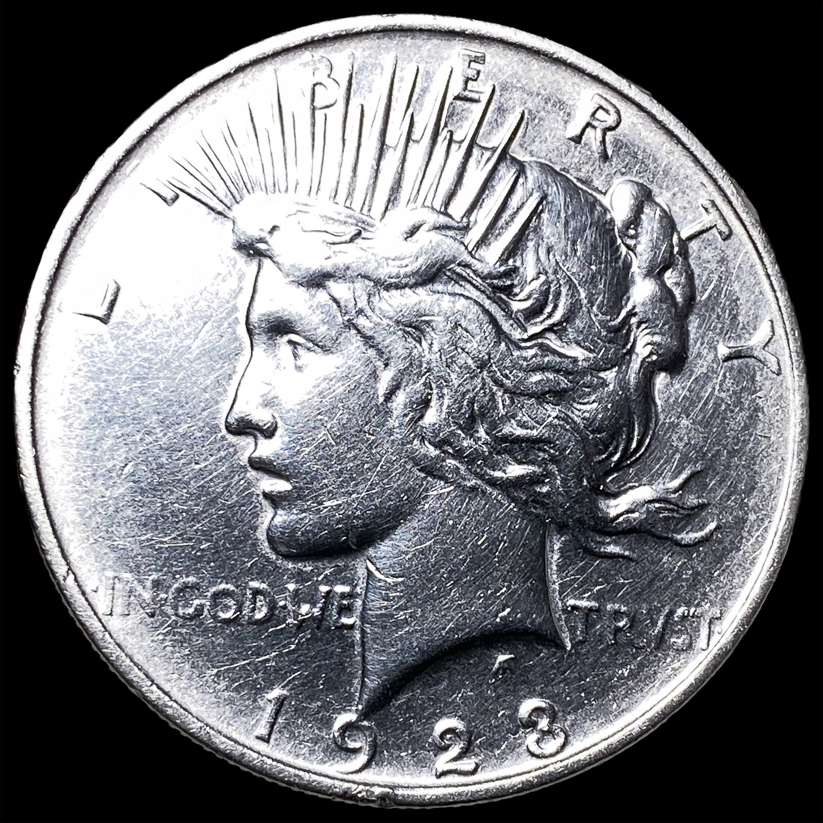 1923 Silver Peace Dollar CLOSELY UNCIRCULATED: 1923 Silver Peace Dollar CLOSELY UNCIRCULATED