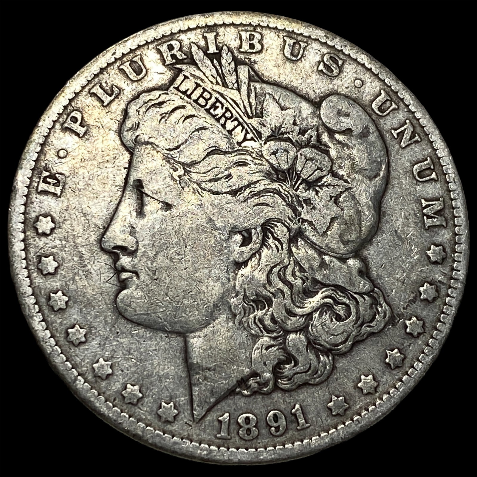 1891-O Silver Morgan Dollar NEARLY UNCIRCULATED: 1891-O Silver Morgan Dollar NEARLY UNCIRCULATED