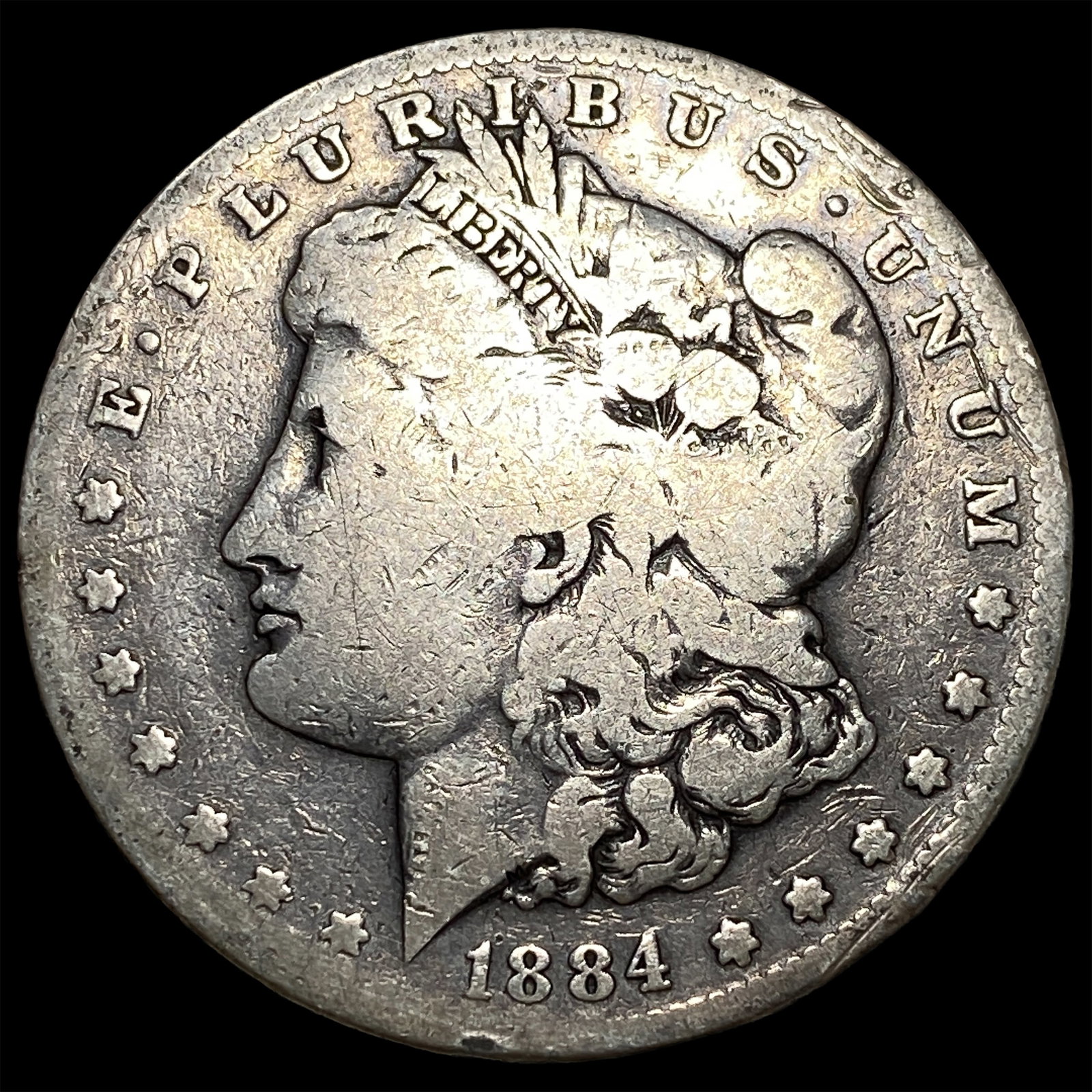 1884-S Silver Morgan Dollar NEARLY UNCIRCULATED: 1884-S Silver Morgan Dollar NEARLY UNCIRCULATED
