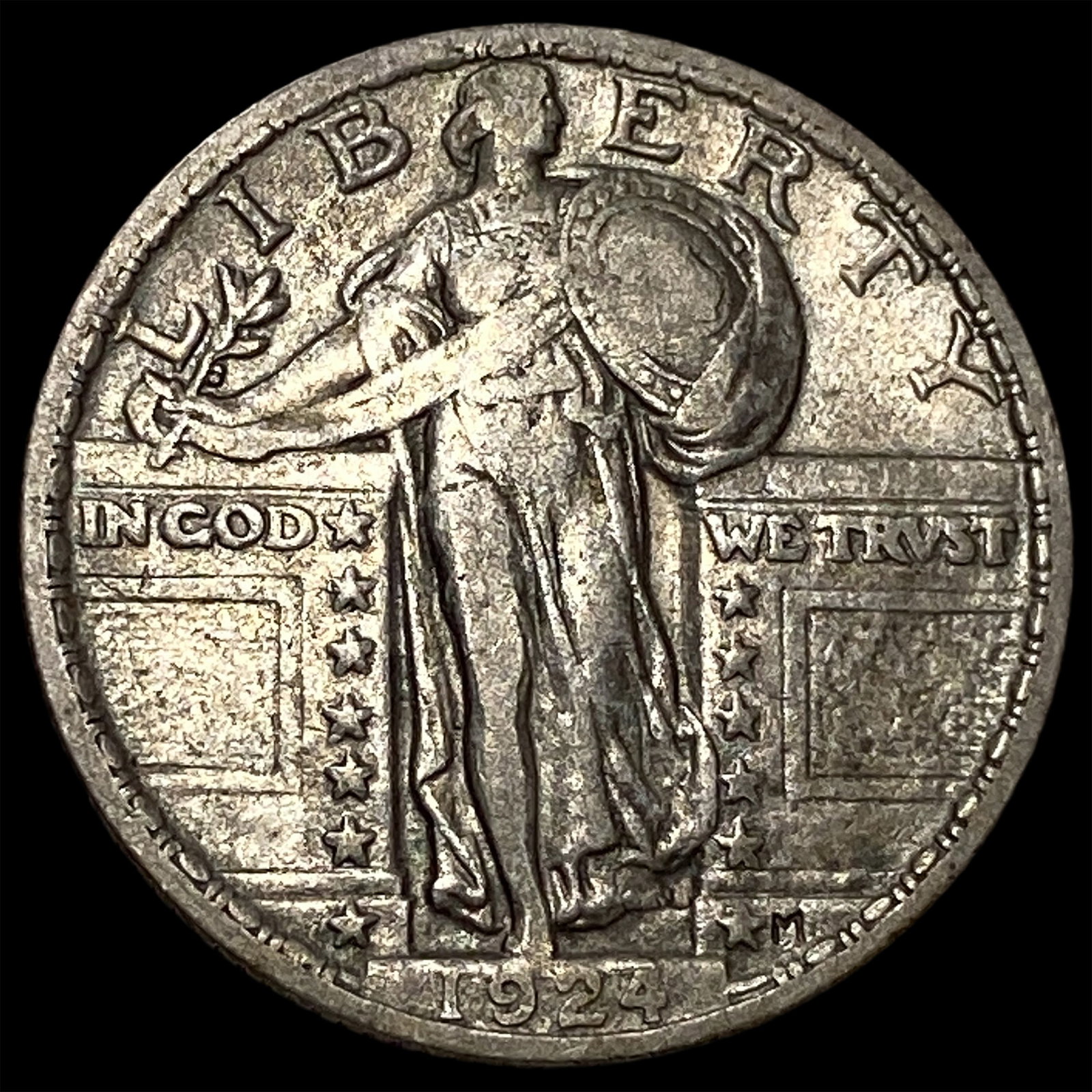 1924 Standing Liberty Quarter NEARLY UNCIRCULATED: 1924 Standing Liberty Quarter NEARLY UNCIRCULATED