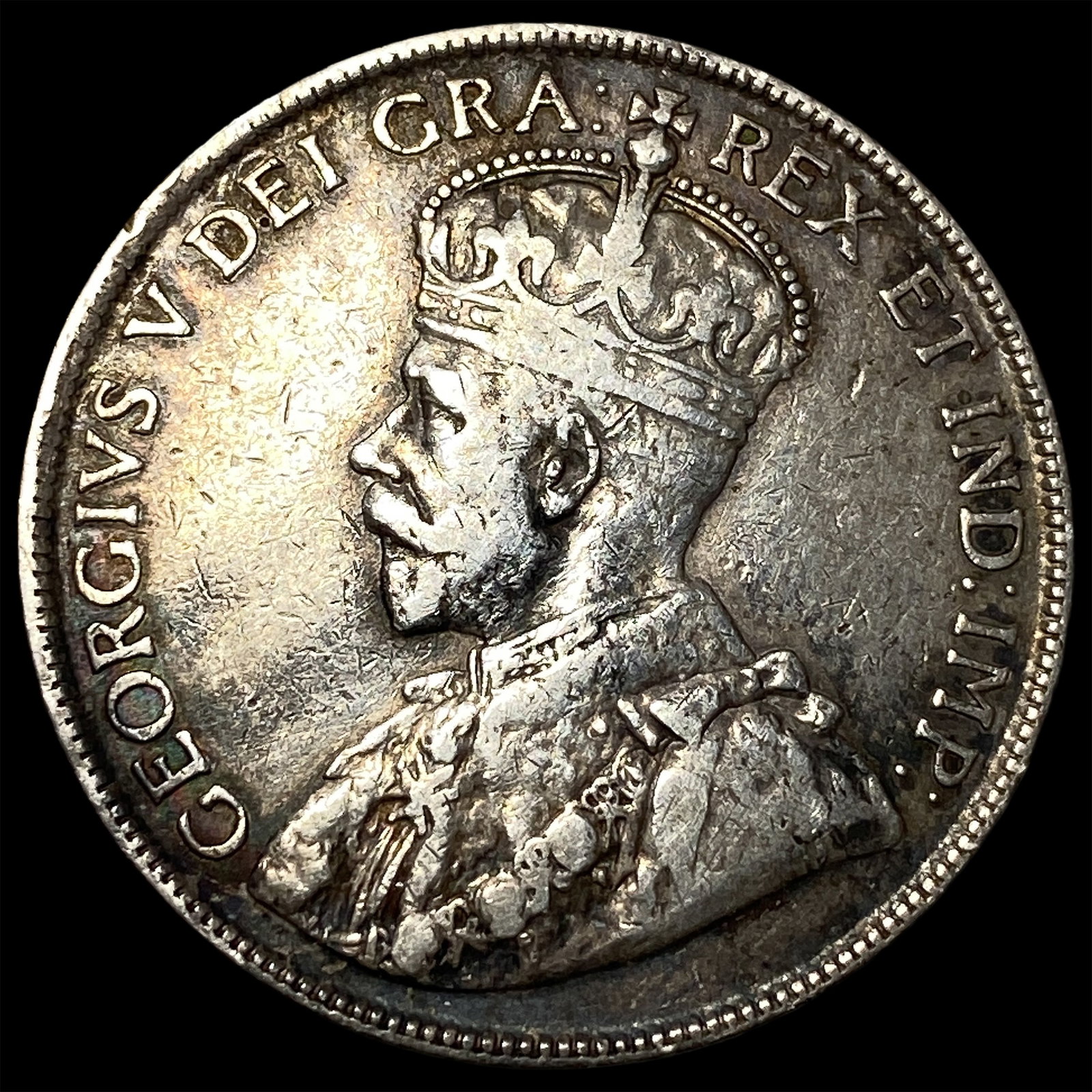 1918 Canada Silver 50 Cents NEARLY UNCIRCULATED: 1918 Canada Silver 50 Cents NEARLY UNCIRCULATED