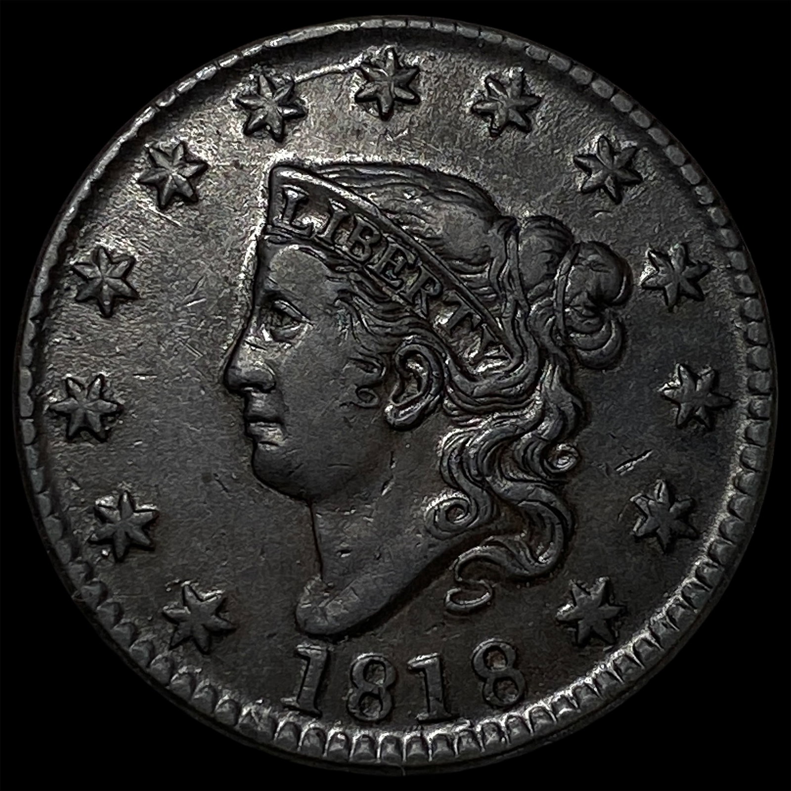 1818 Large Cent CLOSELY UNCIRCULATED (1 of 2)