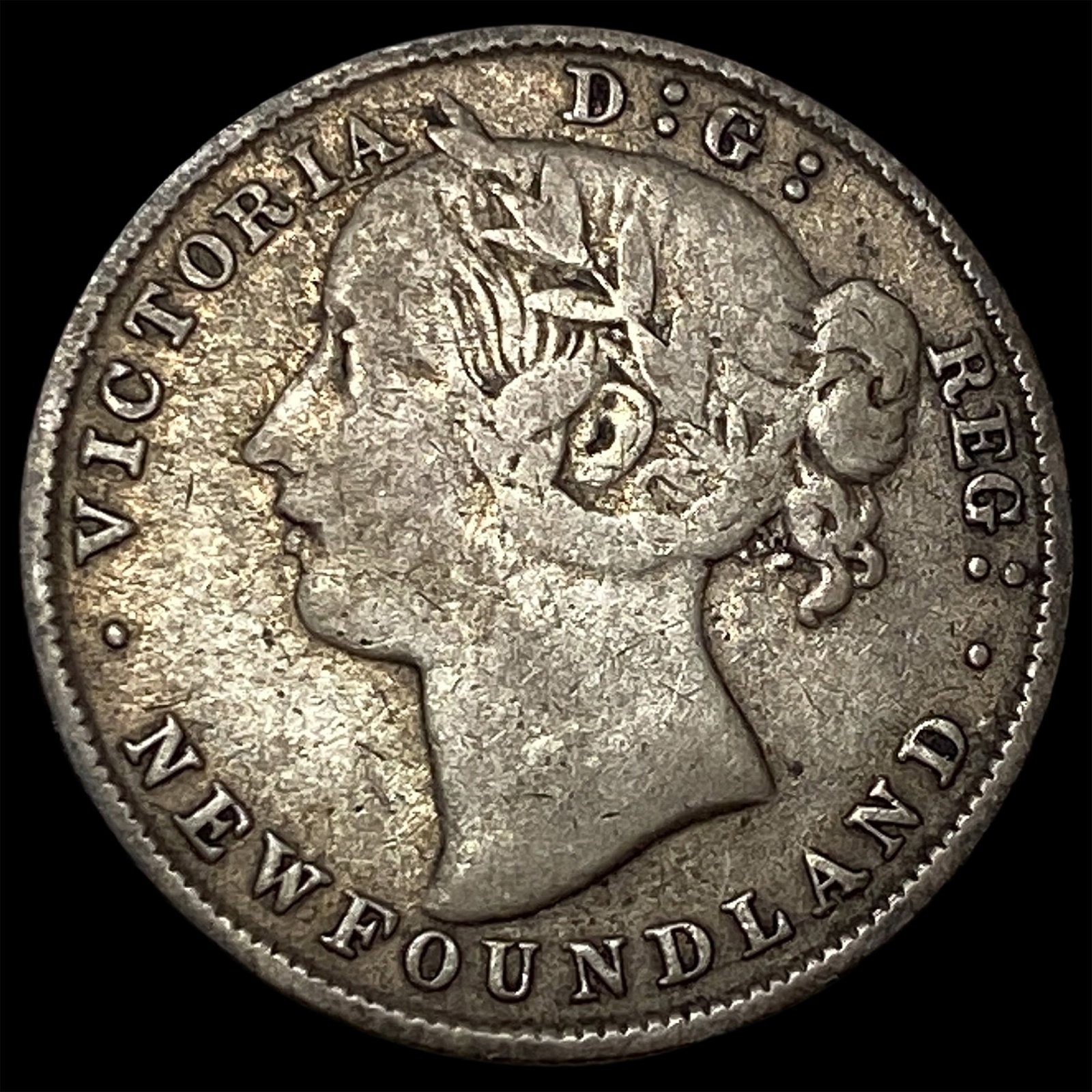 1894 Newfoundland Silver 20 Cents ABOUT UNCIRCULATED: 1894 Newfoundland Silver 20 Cents ABOUT UNCIRCULATED