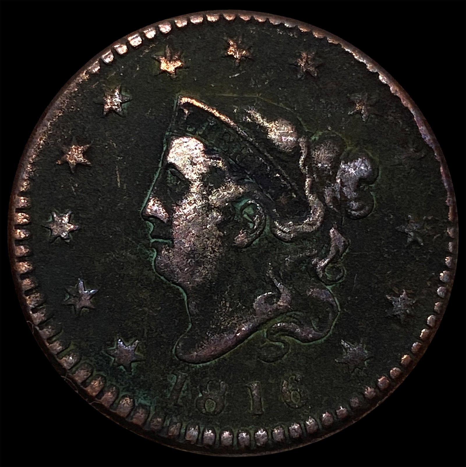 1816 Coronet Head Large Cent HIGH GRADE (1 of 2)