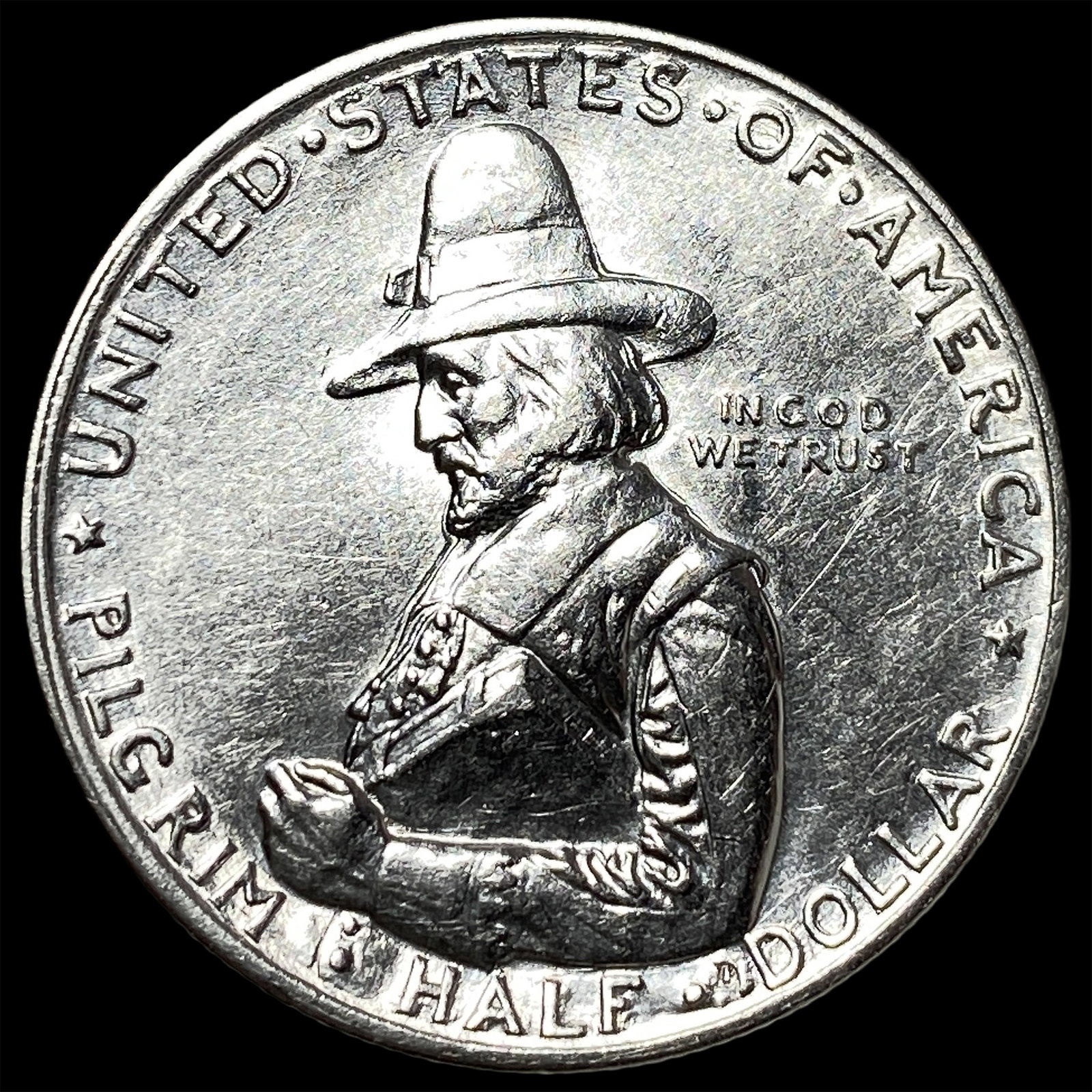 1920 Silver Pilgrim Half Dollar UNCIRCULATED: 1920 Silver Pilgrim Half Dollar UNCIRCULATED