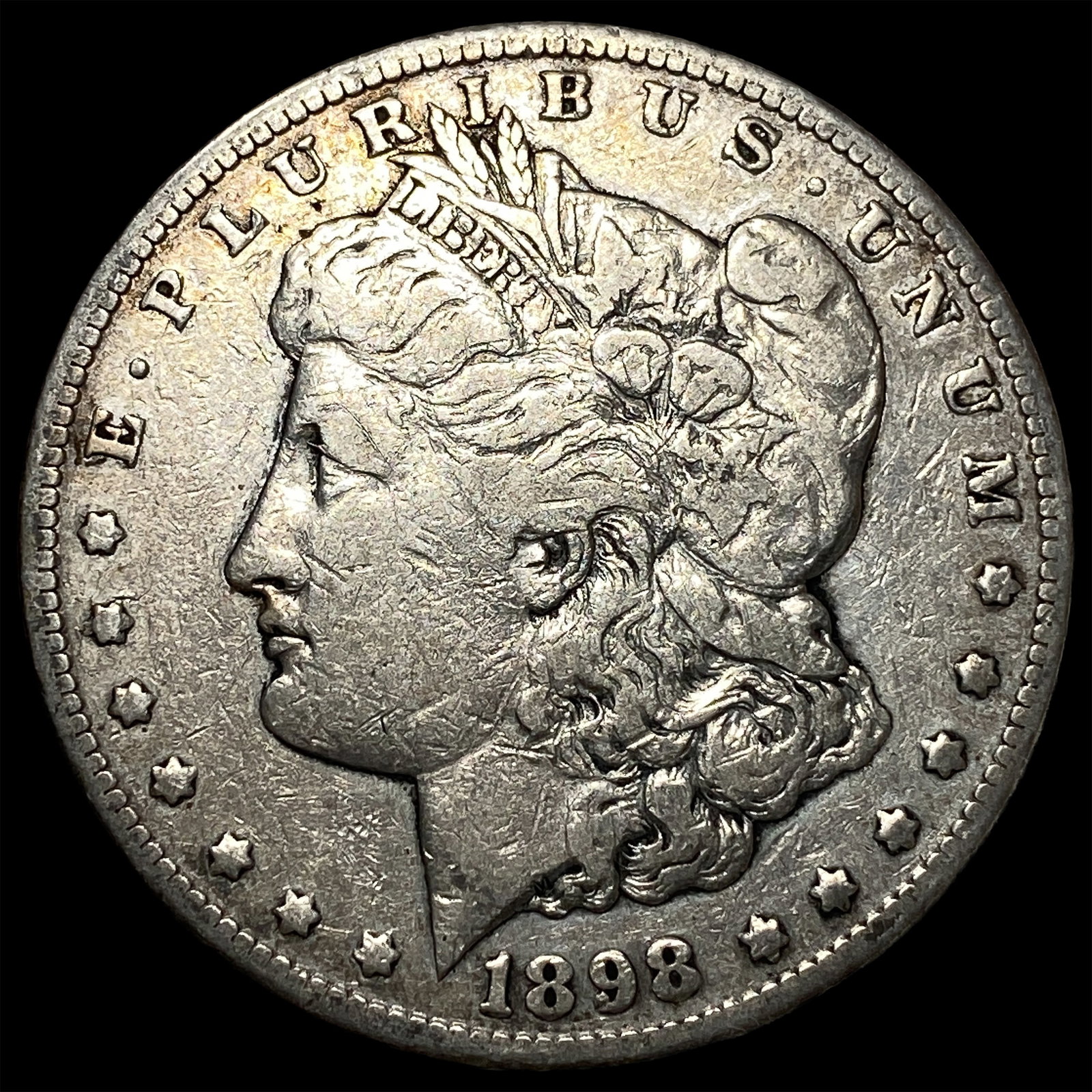 1898 Morgan Silver Dollar NEARLY UNCIRCULATED: 1898 Morgan Silver Dollar NEARLY UNCIRCULATED