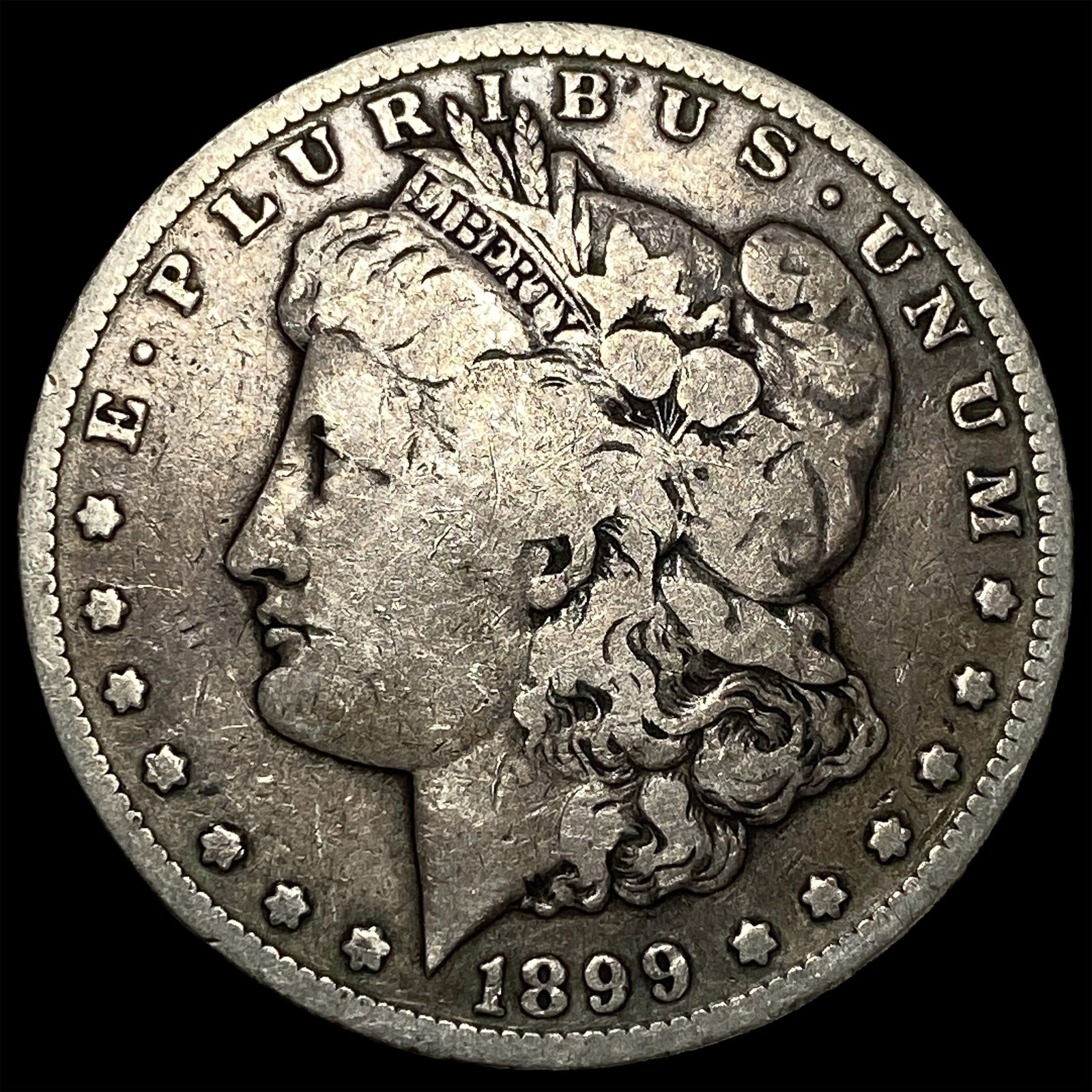 1899-S Silver Morgan Dollar NEARLY UNCIRCULATED: 1899-S Silver Morgan Dollar NEARLY UNCIRCULATED