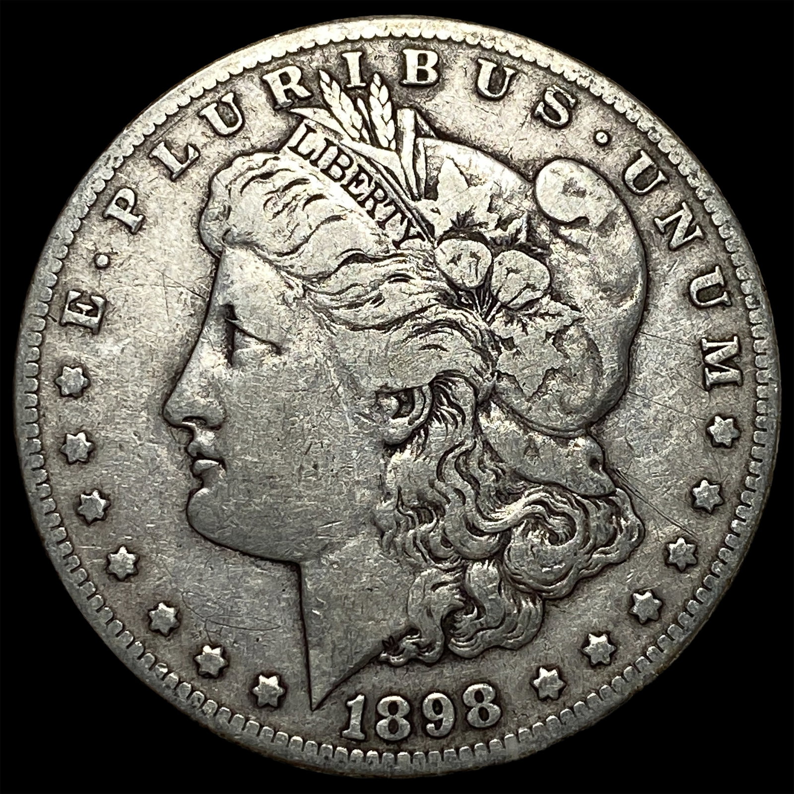 1898-S Silver Morgan Dollar NEARLY UNCIRCULATED: 1898-S Silver Morgan Dollar NEARLY UNCIRCULATED