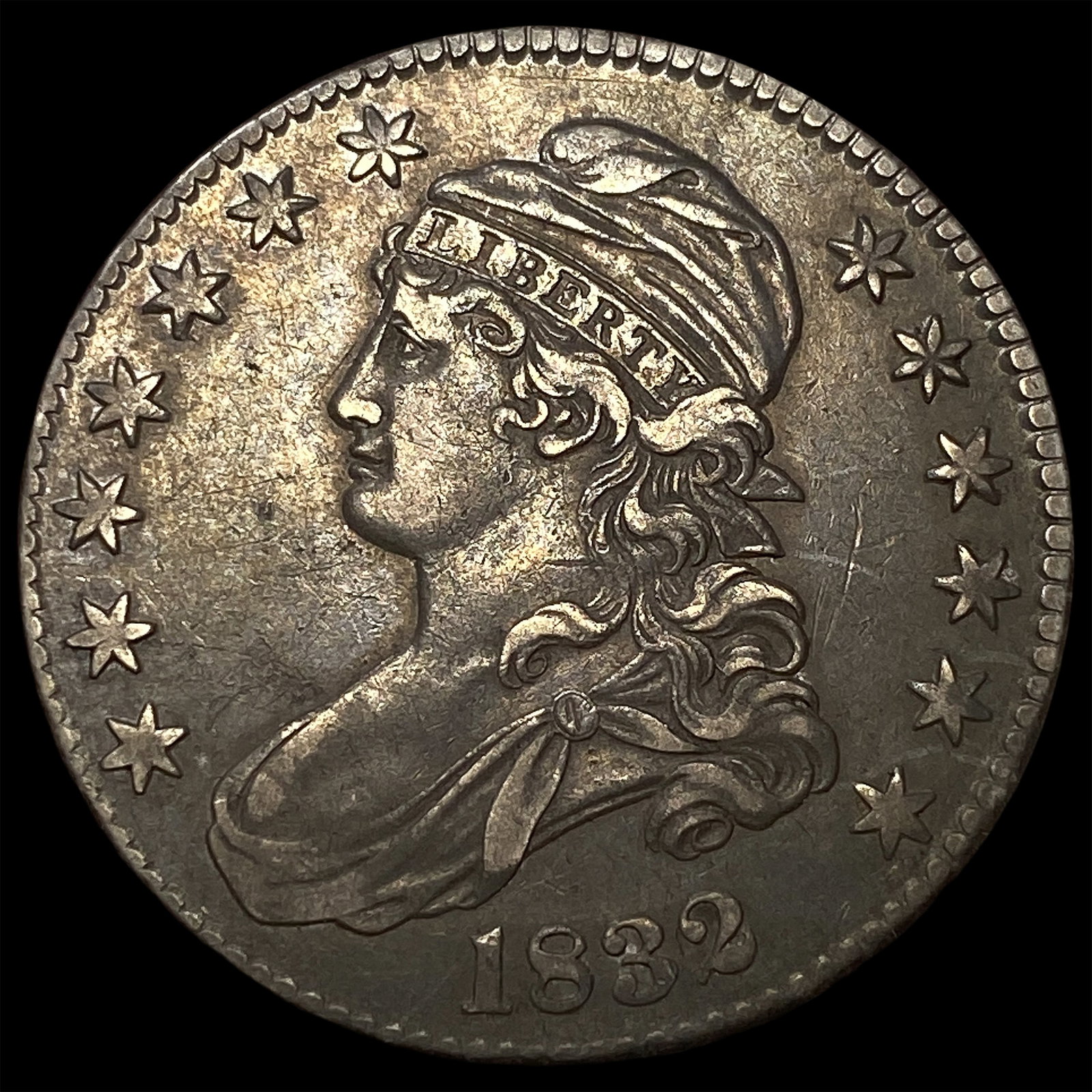 1832 Capped Bust Half Dollar NEARLY UNCIRCULATED: 1832 Capped Bust Half Dollar NEARLY UNCIRCULATED