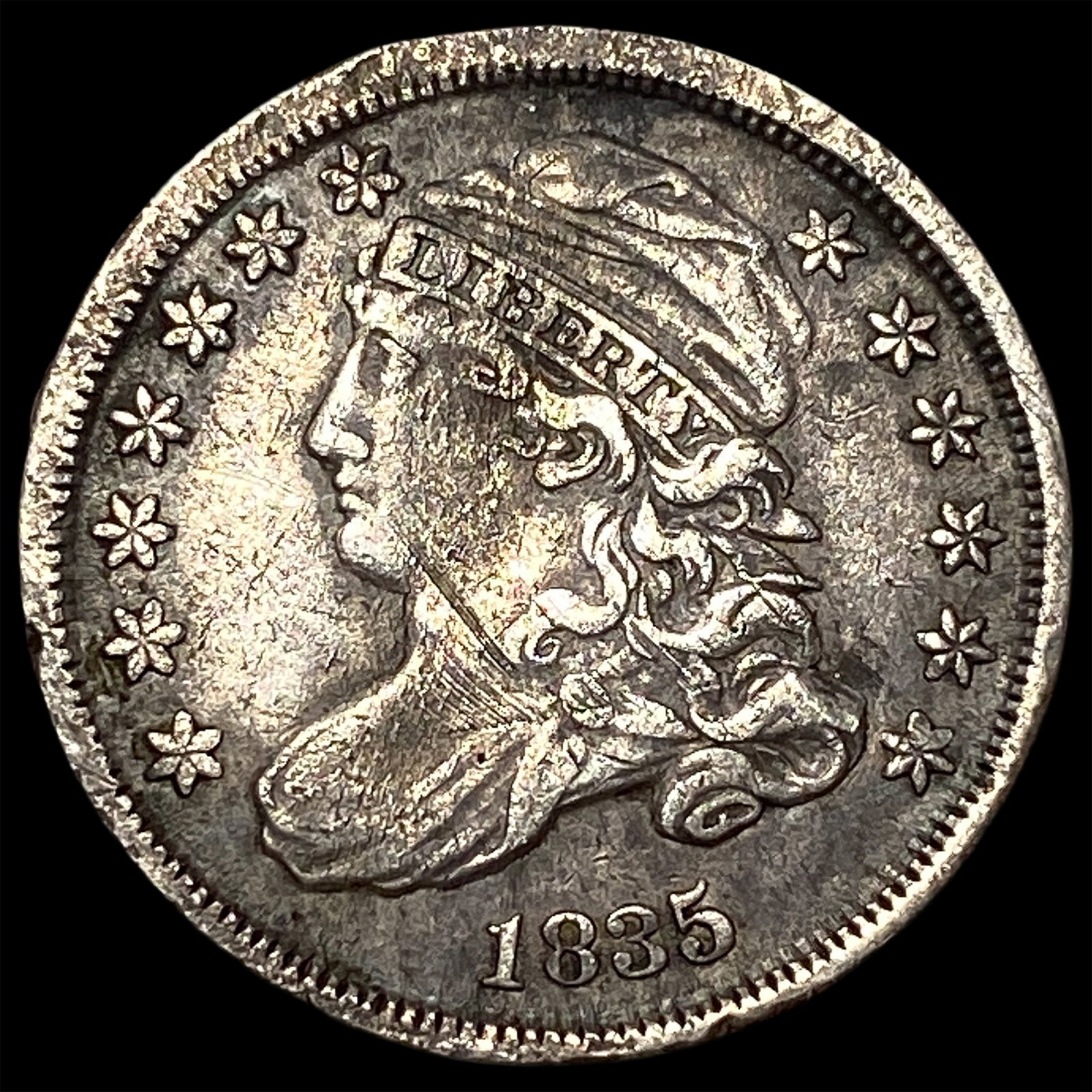 1835 Capped Bust Dime NEARLY UNCIRCULATED