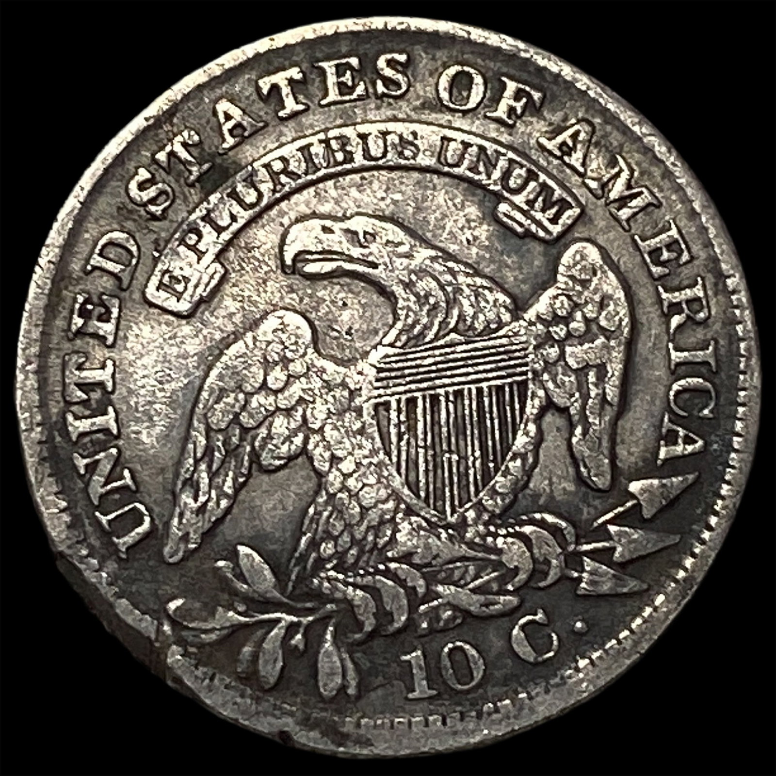 1835 Capped Bust Dime NEARLY UNCIRCULATED - 2