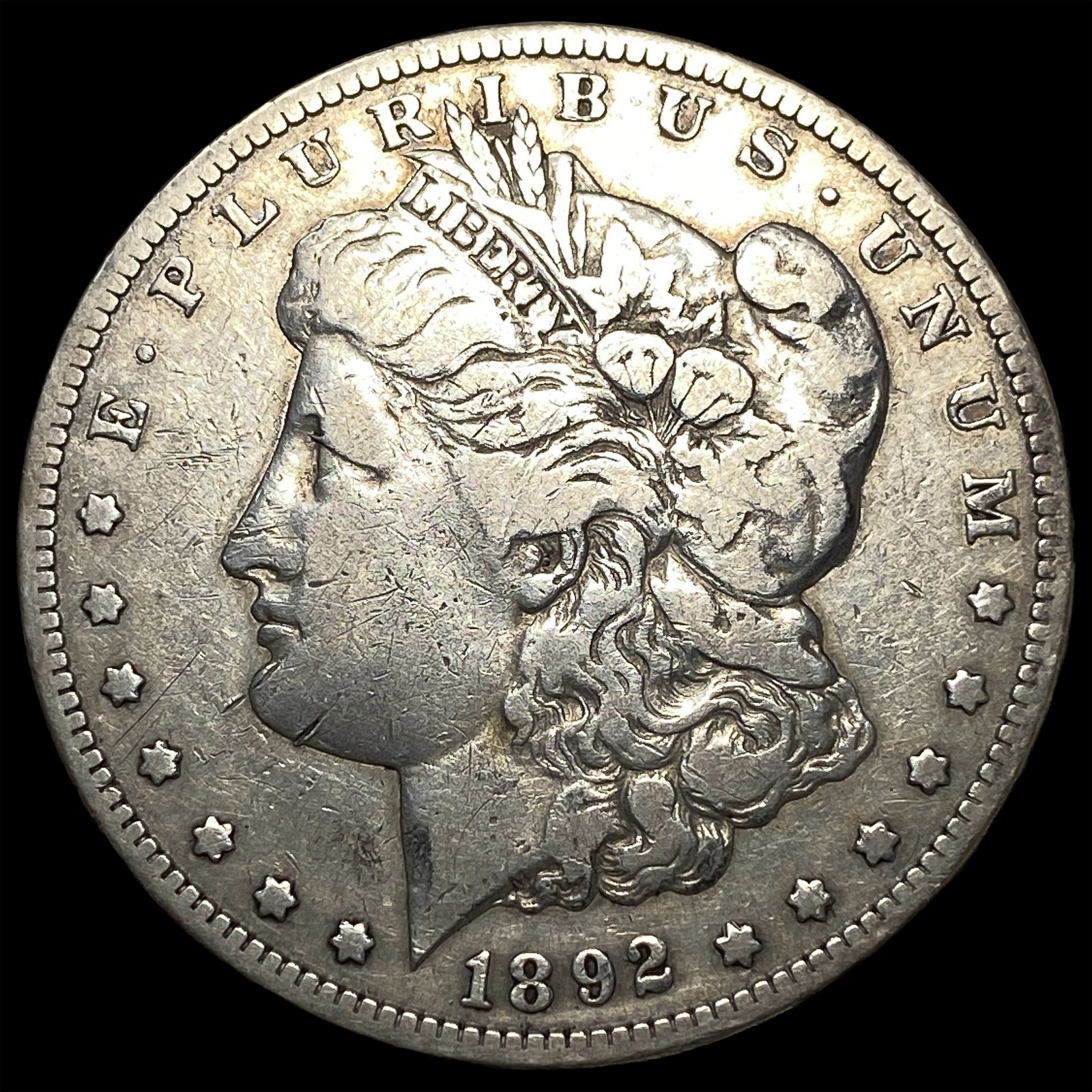 1892-S Morgan Silver Dollar NEARLY UNCIRCULATED: 1892-S Morgan Silver Dollar NEARLY UNCIRCULATED