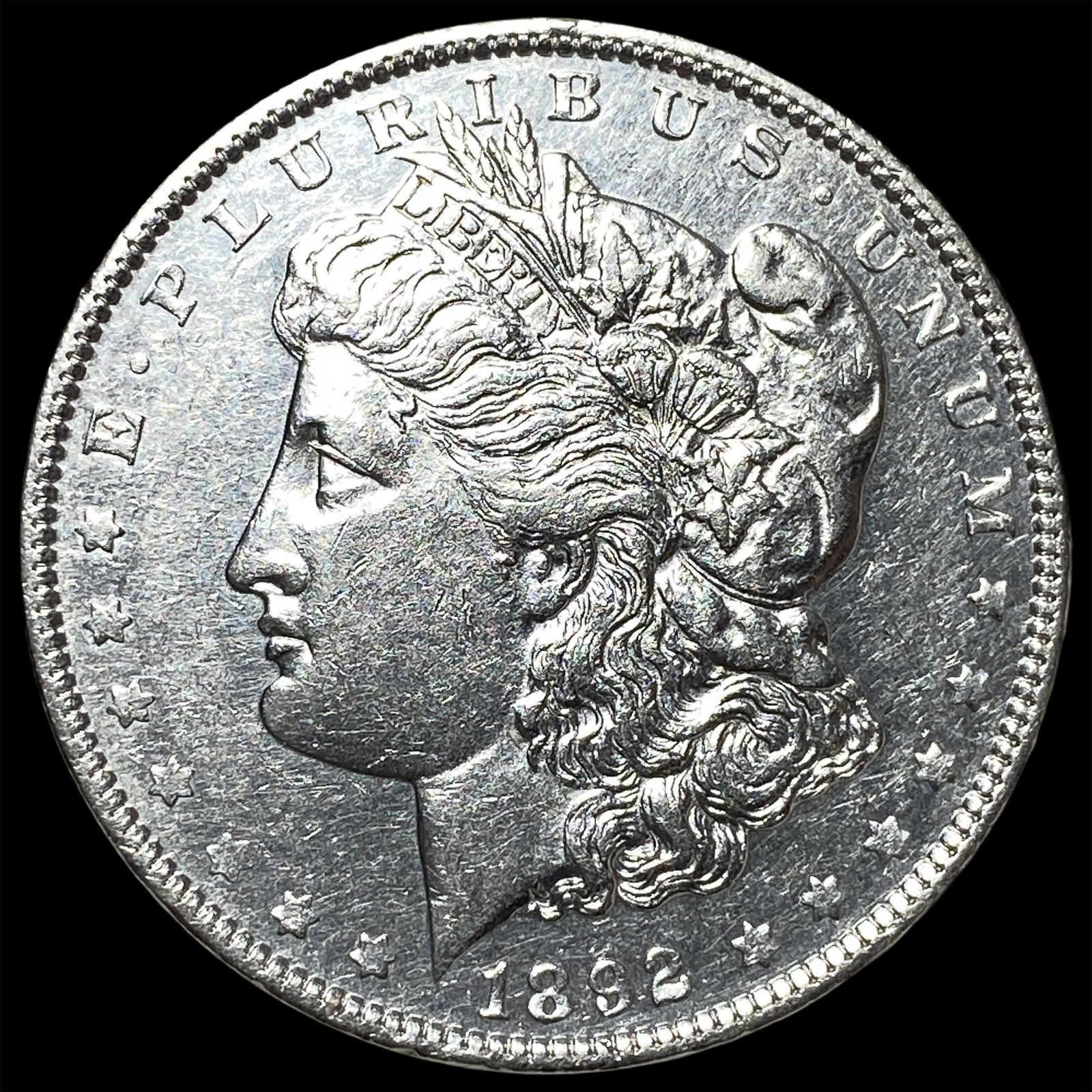 1882 Morgan Silver Dollar CHOICE AU: 1882 Morgan Silver Dollar CHOICE AU