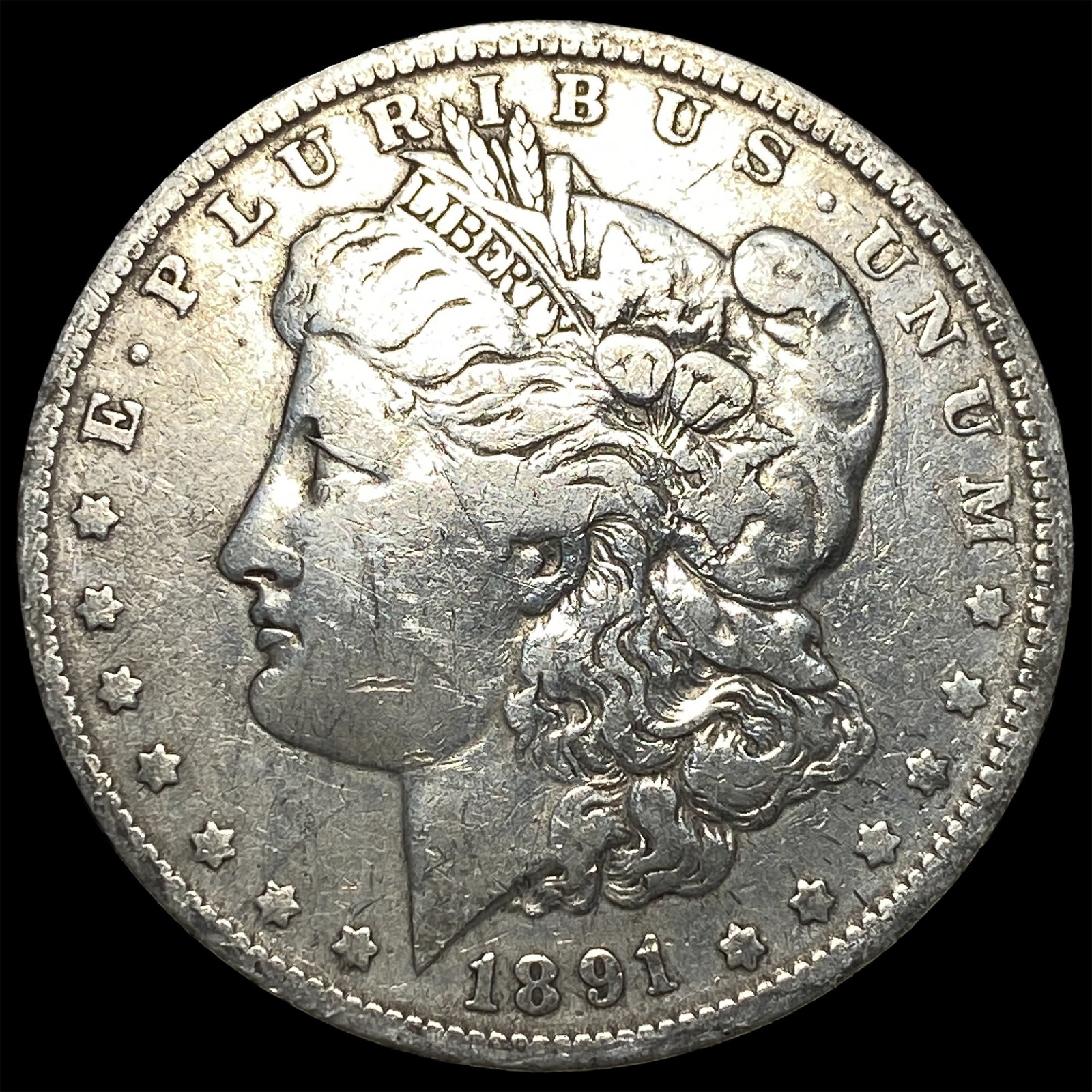 1891-O Silver Morgan Dollar LIGHTLY CIRCULATED: 1891-O Silver Morgan Dollar LIGHTLY CIRCULATED