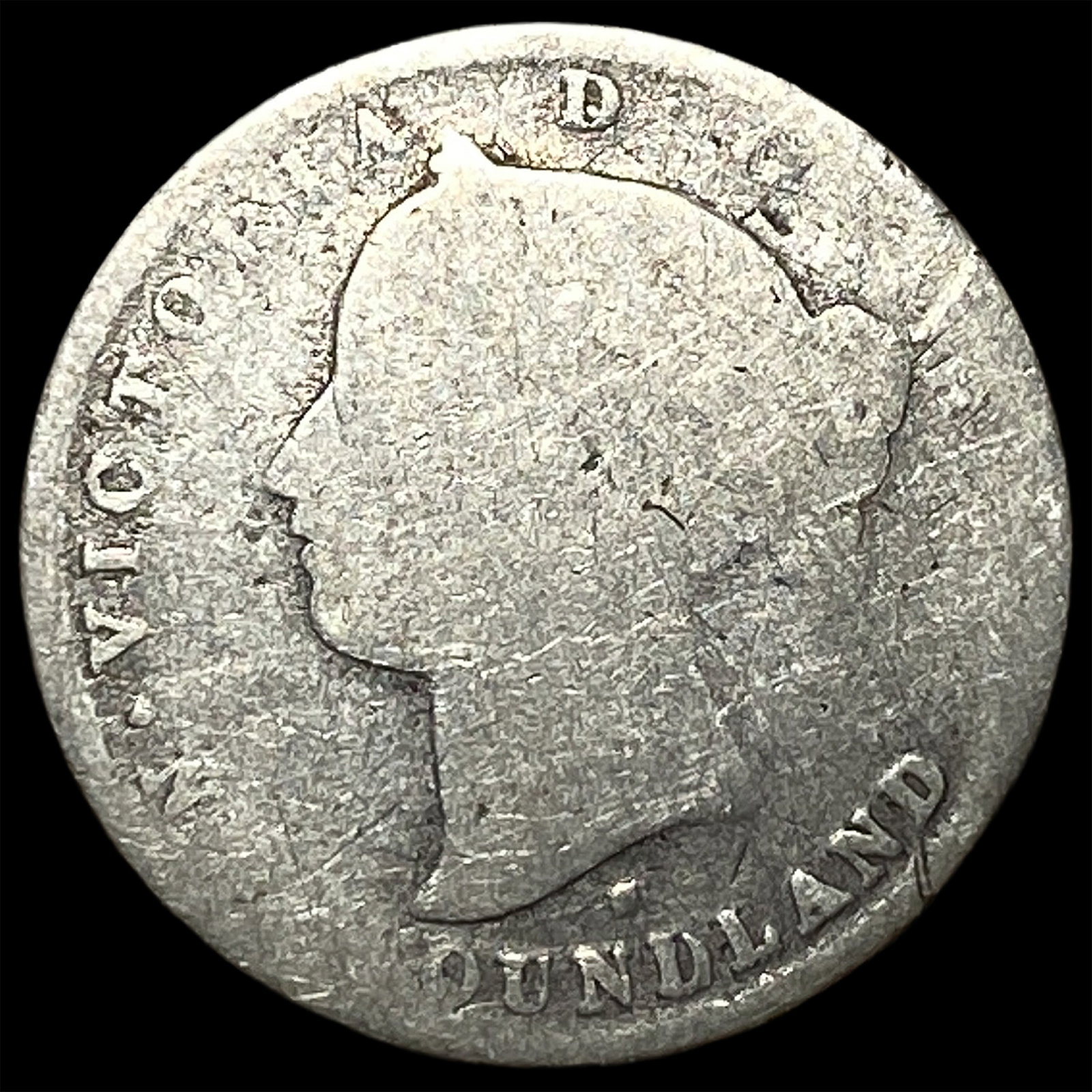 1876 Newfoundland Silver 10 Cents NICELY CIRCULATED: 1876 Newfoundland Silver 10 Cents NICELY CIRCULATED