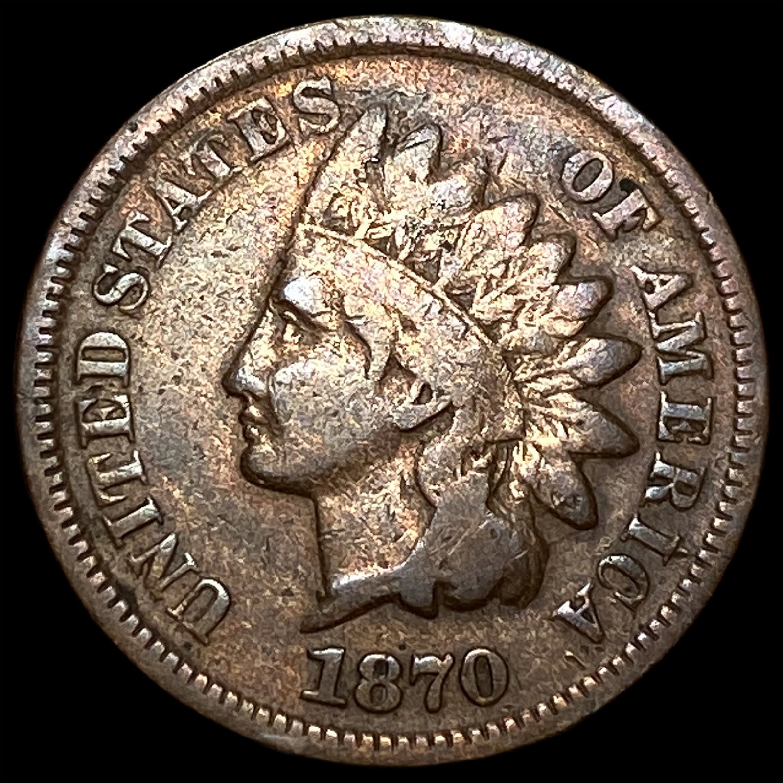 1870 Indian Head Cent HIGH GRADE (1 of 2)