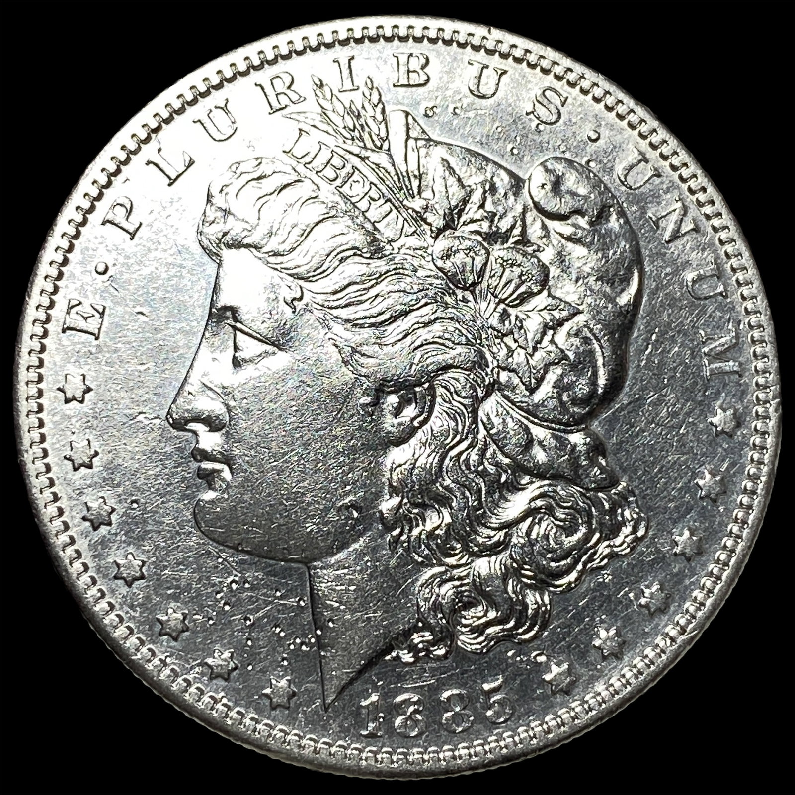 1885-S Morgan Silver Dollar CLOSELY UNCIRCULATED: 1885-S Morgan Silver Dollar CLOSELY UNCIRCULATED