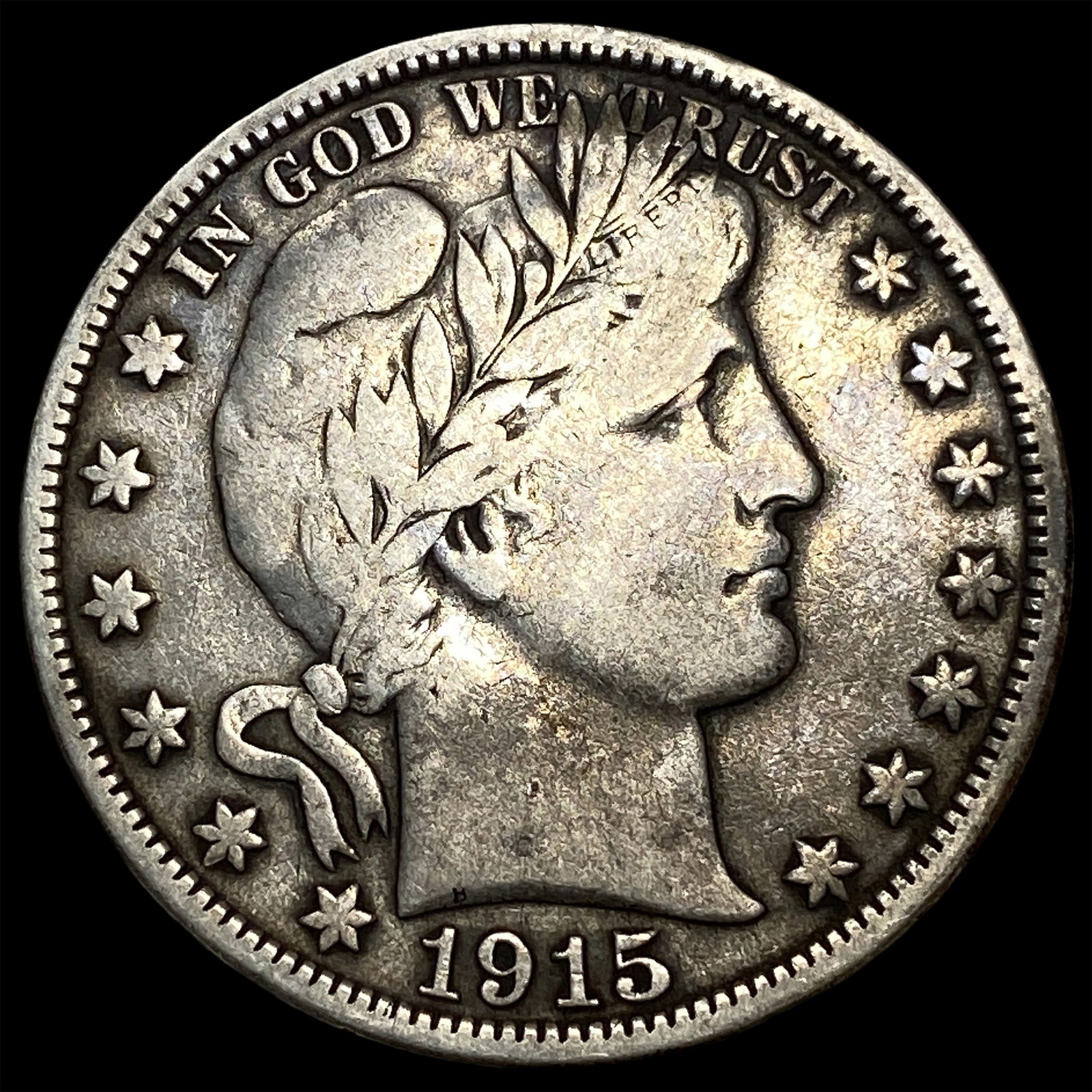 1915-D Silver Barber Half Dollar NEARLY UNCIRCULATED: 1915-D Silver Barber Half Dollar NEARLY UNCIRCULATED