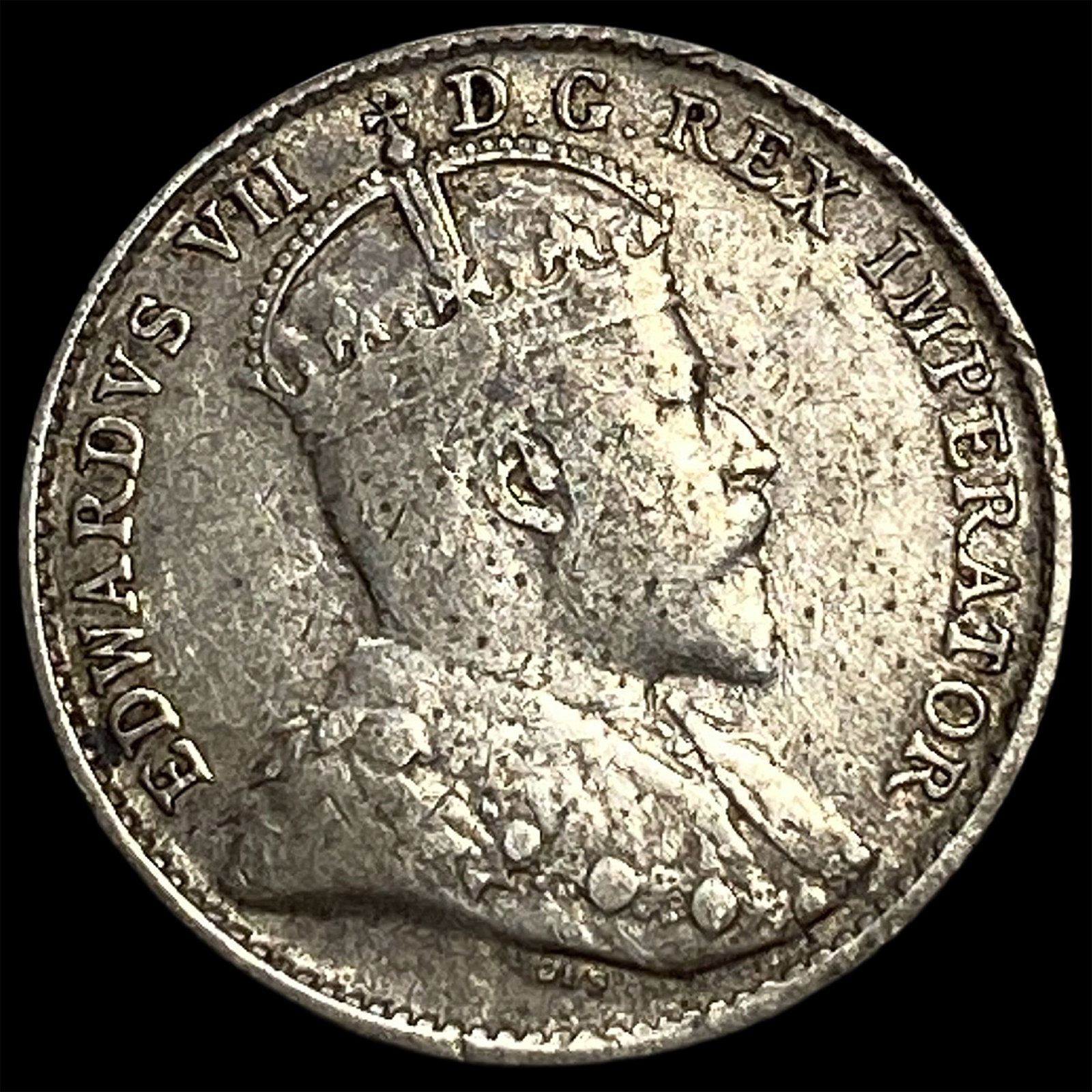 1904 Newfoundland Silver 5 Cents NEARLY UNCIRCULATED: 1904 Newfoundland Silver 5 Cents NEARLY UNCIRCULATED