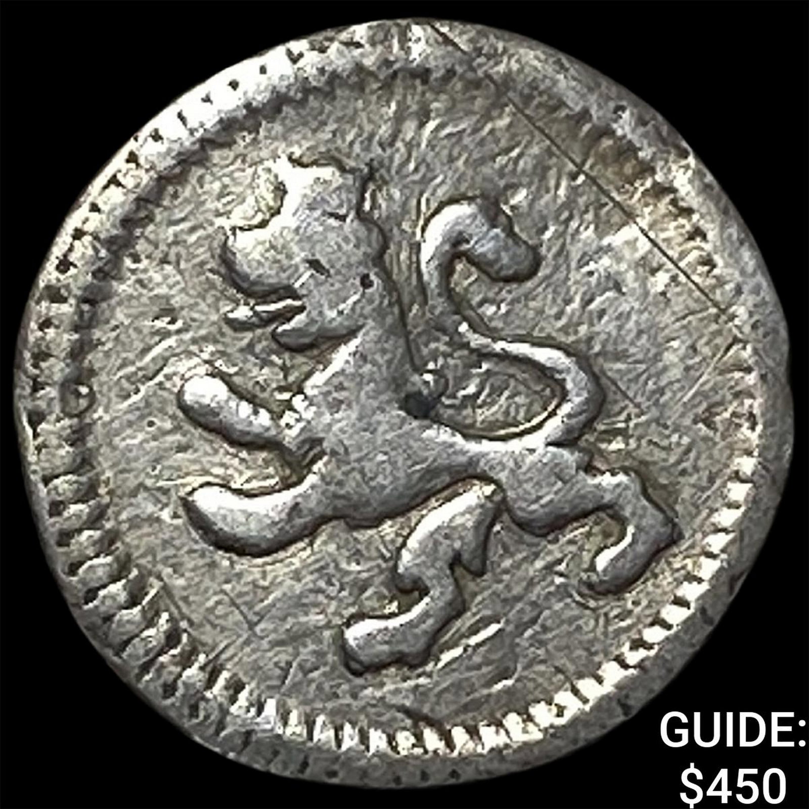 1804 Mexico Charles IV Silver 1/4 Real (1 of 2)