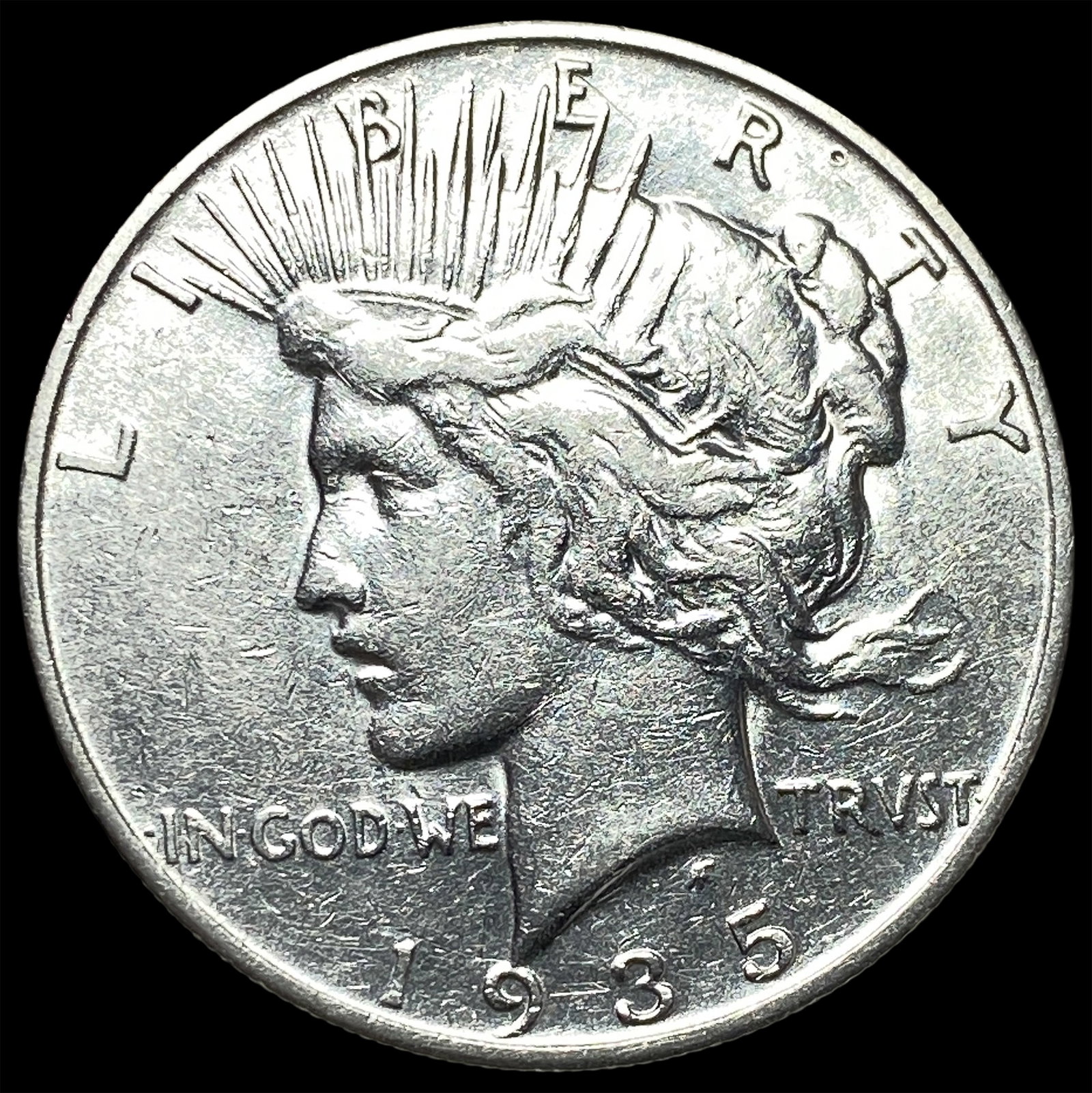 1935-S Silver Peace Dollar CLOSELY UNCIRCULATED: 1935-S Silver Peace Dollar CLOSELY UNCIRCULATED
