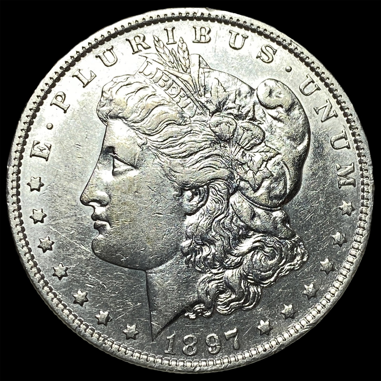 1897-S Silver Morgan Dollar CLOSELY UNCIRCULATED: 1897-S Silver Morgan Dollar CLOSELY UNCIRCULATED