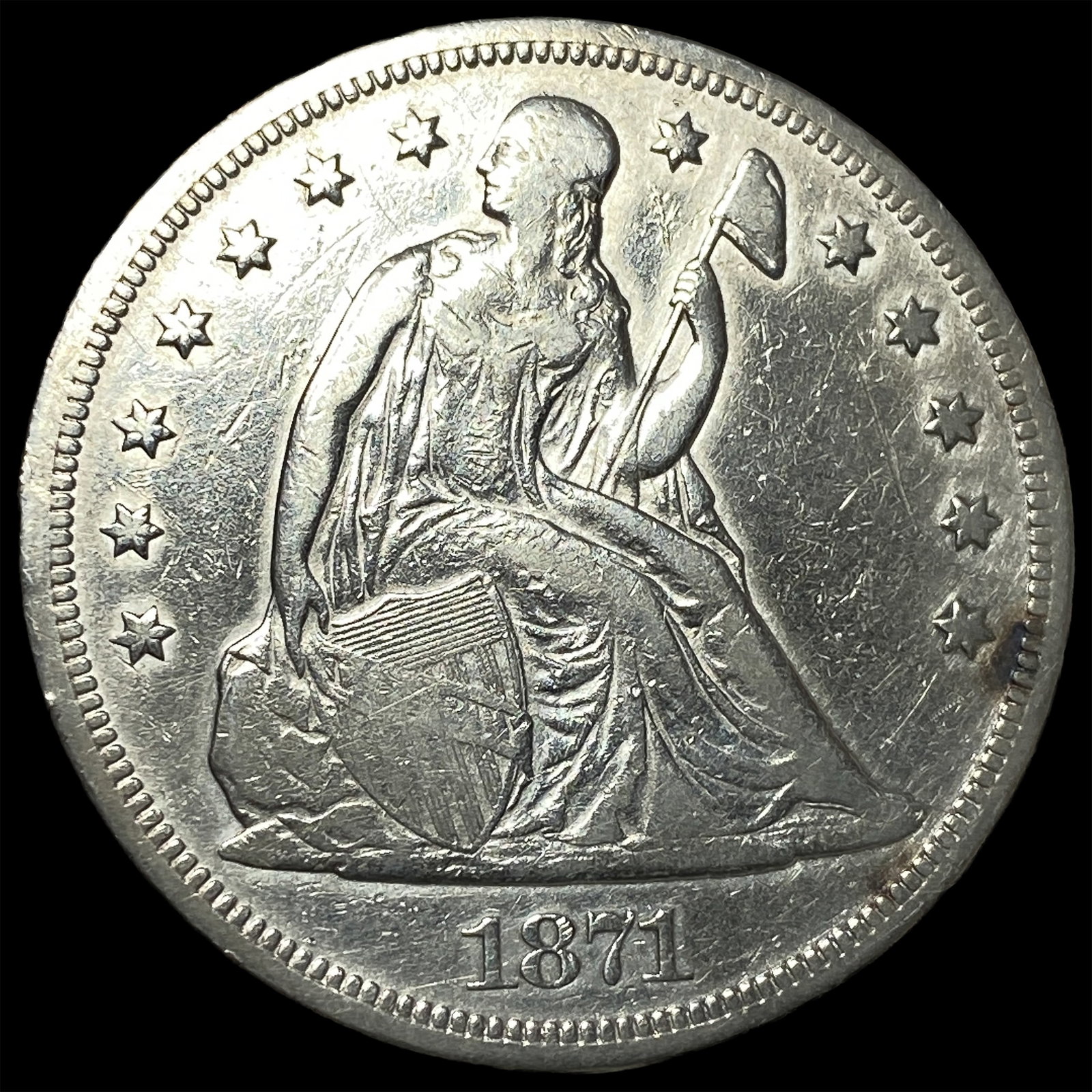 1871 Silver Dollar NEARLY UNCIRCULATED (1 of 2)