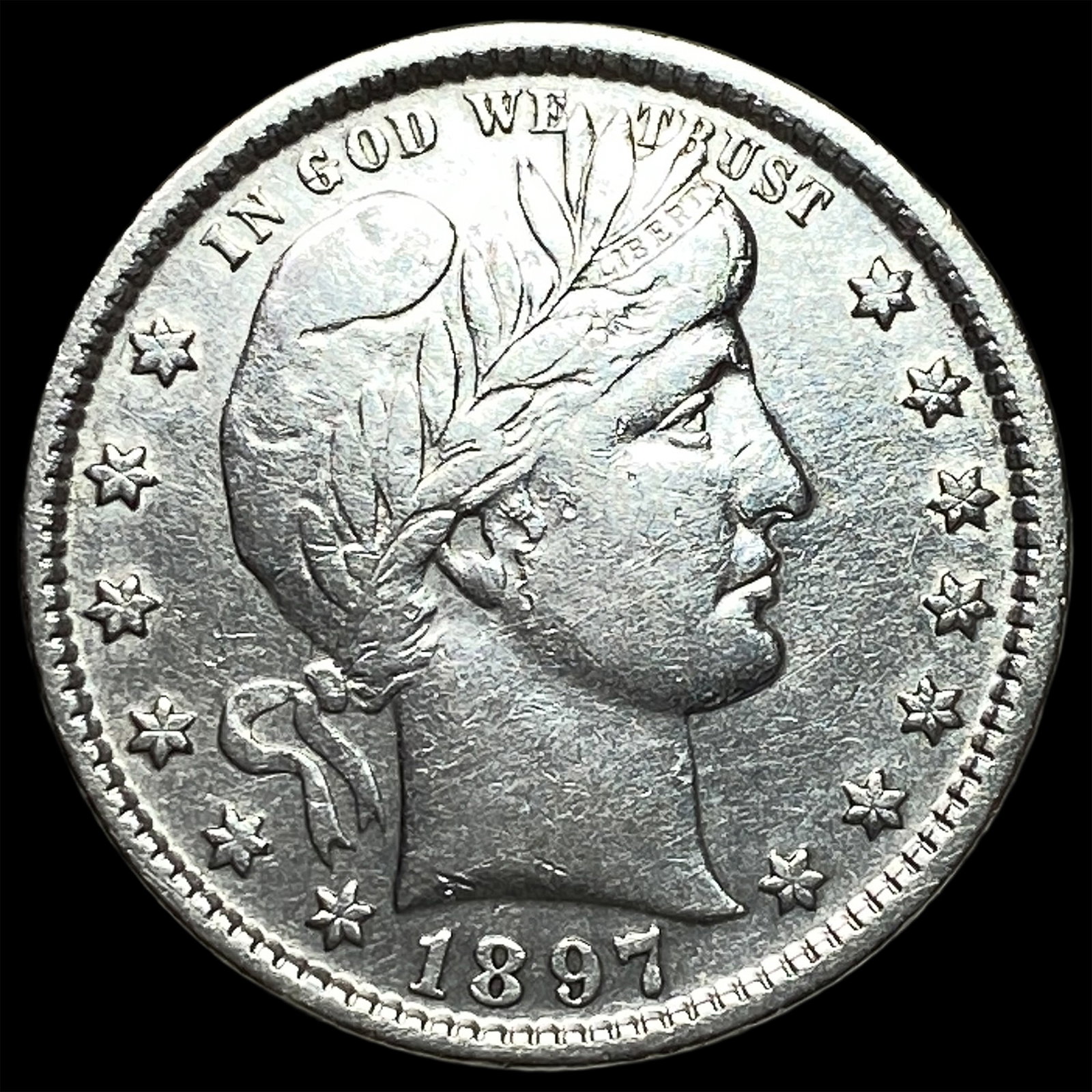 1897 Barber Quarter CLOSELY UNCIRCULATED: 1897 Barber Quarter CLOSELY UNCIRCULATED