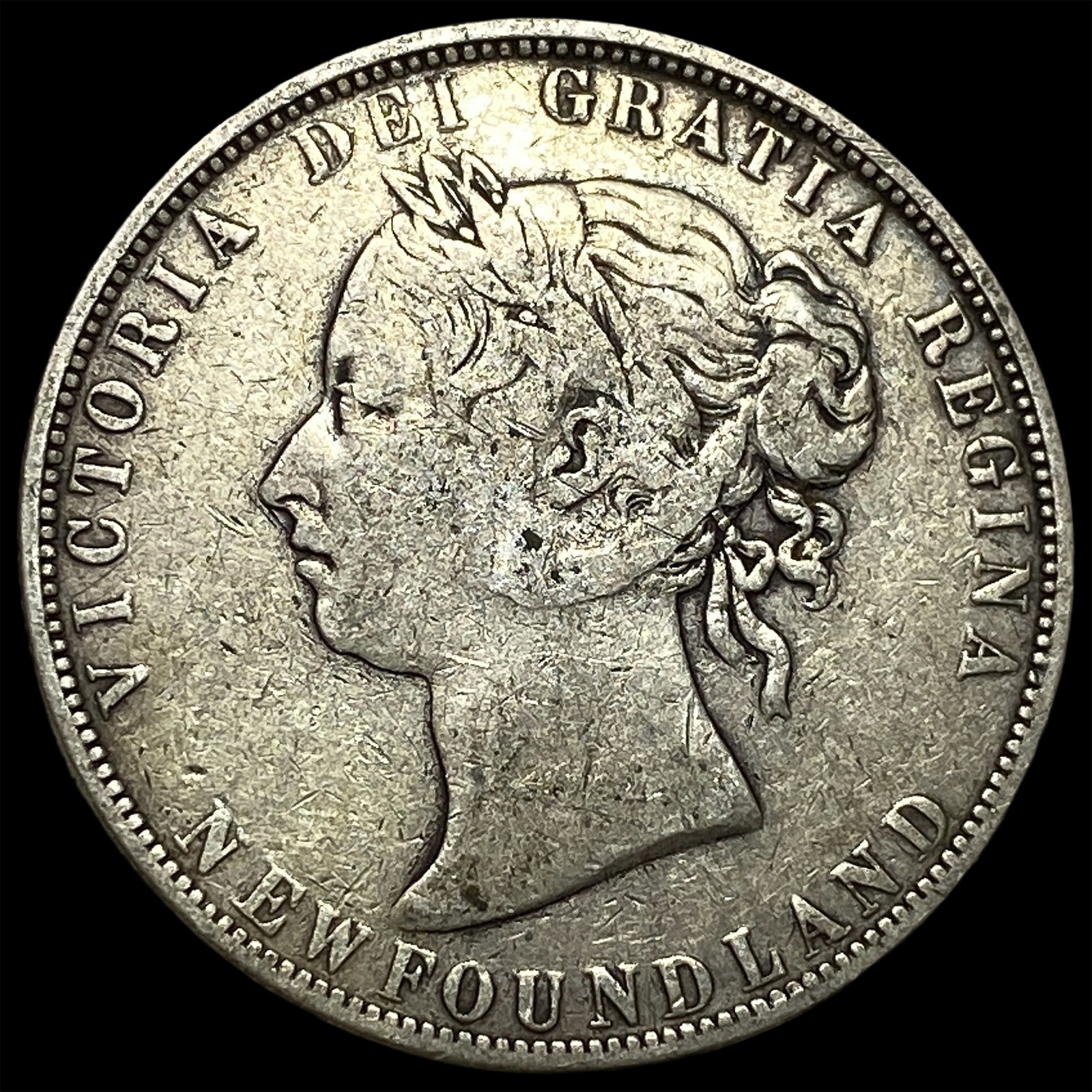1898 Newfoundland Silver 50 Cents ABOUT UNCIRCULATED: 1898 Newfoundland Silver 50 Cents ABOUT UNCIRCULATED