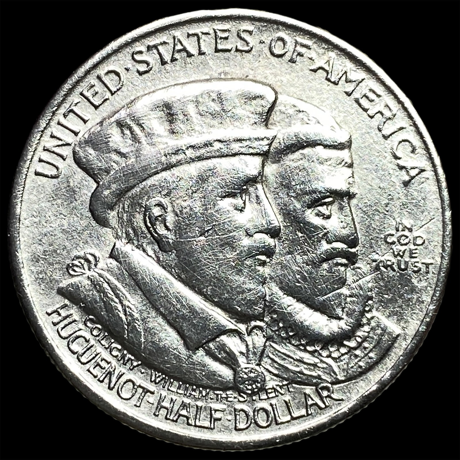 1924 Silver Huguenot Half Dollar HIGH GRADE: 1924 Silver Huguenot Half Dollar HIGH GRADE