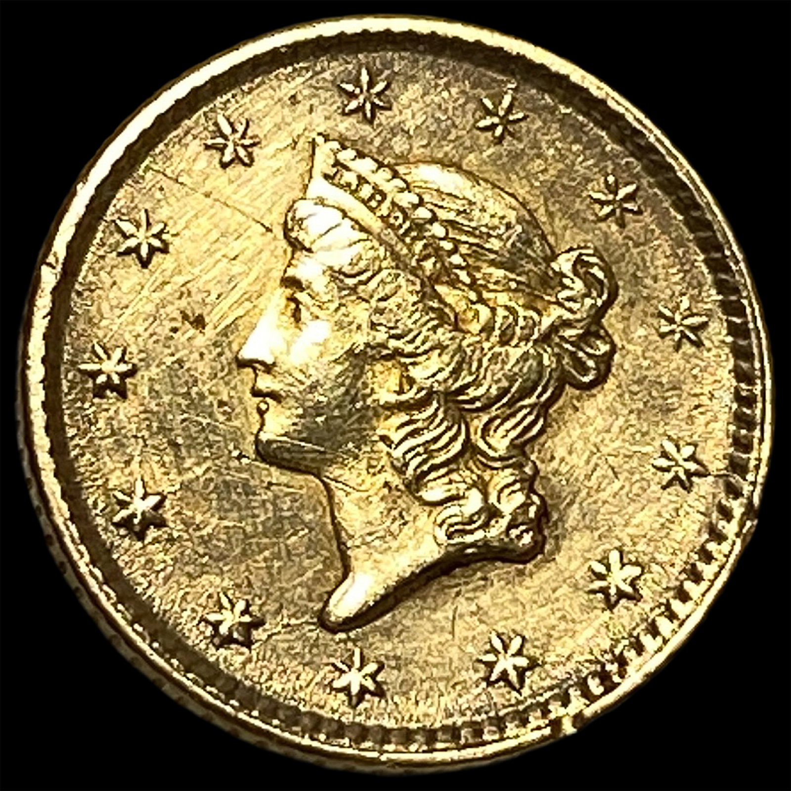 1853 Gold $1 Type 1 LIGHTLY CIRCULATED: 1853 Gold $1 Type 1 LIGHTLY CIRCULATED