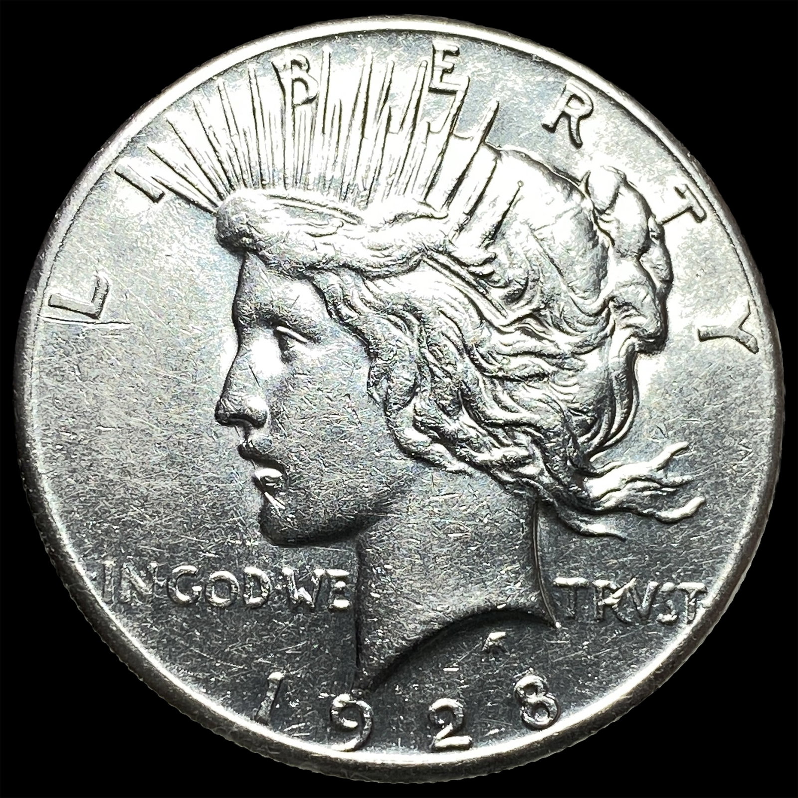 1928 Silver Peace Dollar CLOSELY UNCIRCULATED: 1928 Silver Peace Dollar CLOSELY UNCIRCULATED