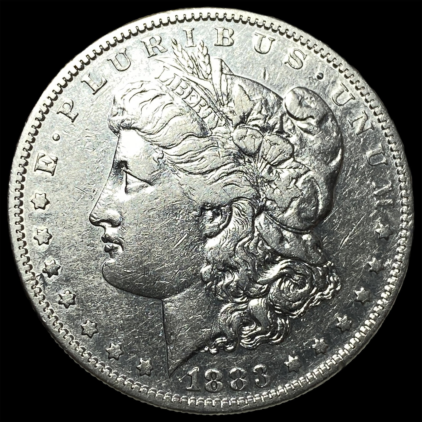 1883-S Silver Morgan Dollar CLOSELY UNCIRCULATED: 1883-S Silver Morgan Dollar CLOSELY UNCIRCULATED
