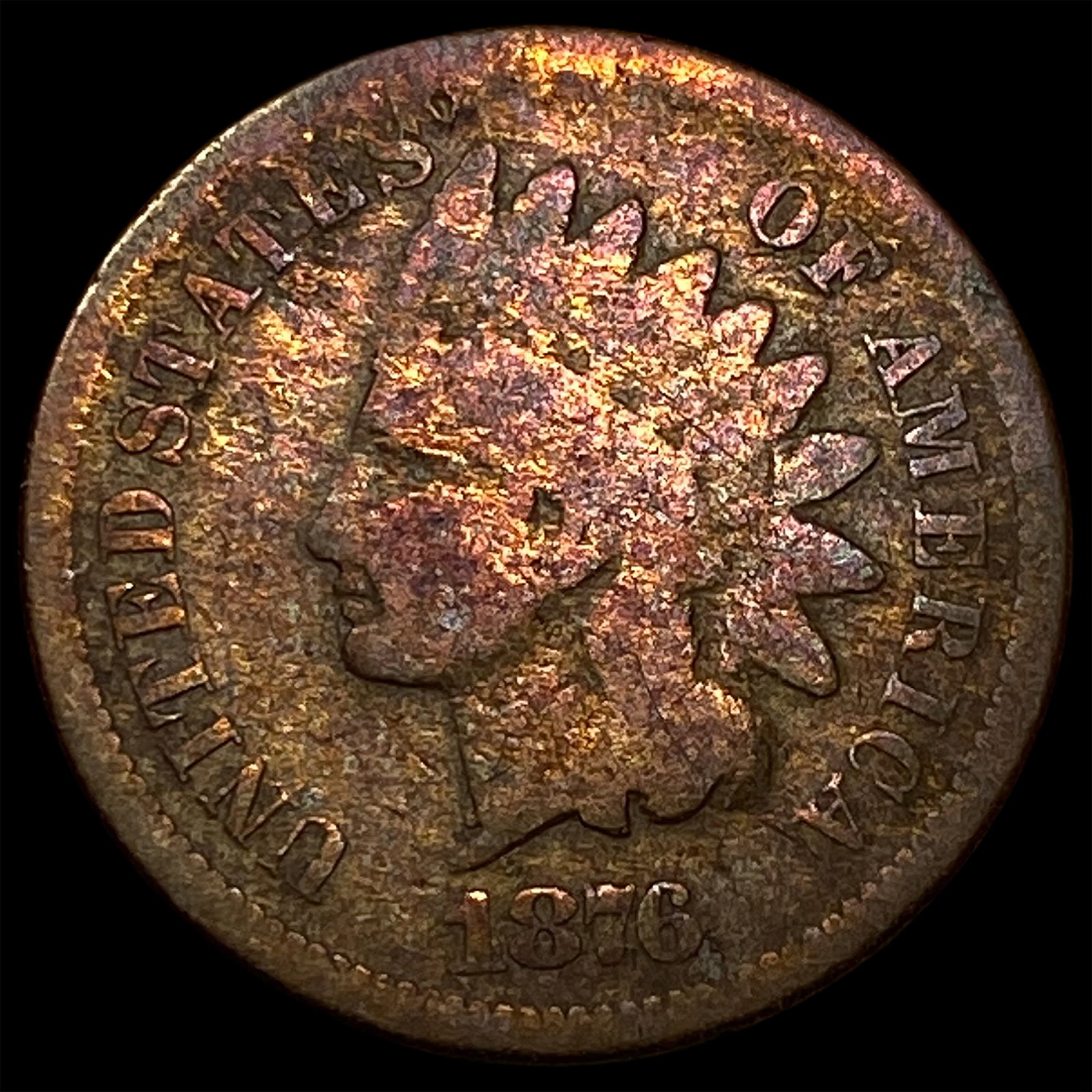 1876 Indian Head Cent LIGHTLY CIRCULATED: 1876 Indian Head Cent LIGHTLY CIRCULATED