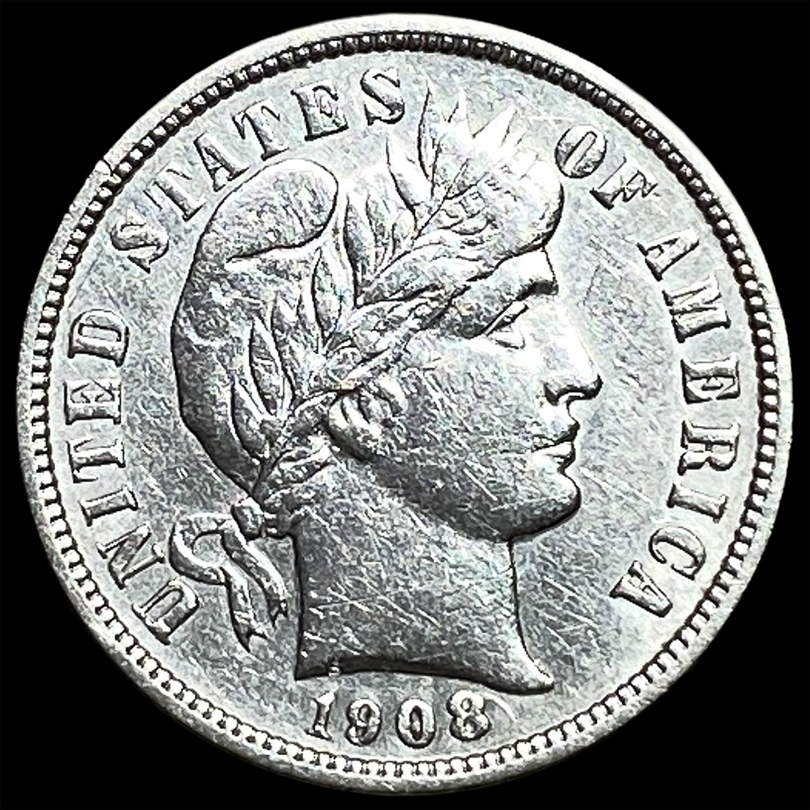 1908 Barber Dime UNCIRCULATED (1 of 2)