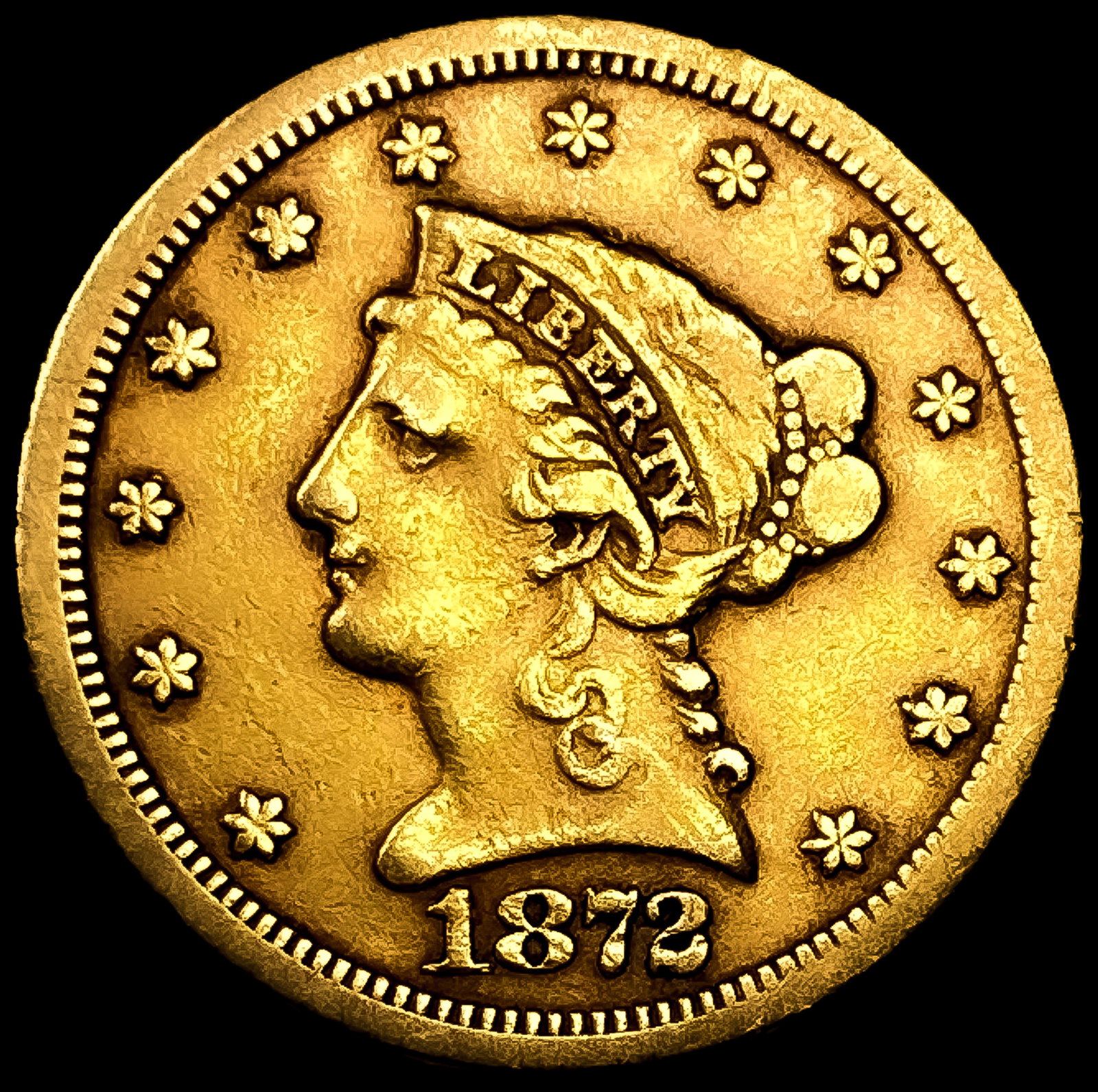 1872-S $2.50 Gold Quarter Eagle: 1872-S $2.50 Gold Quarter Eagle