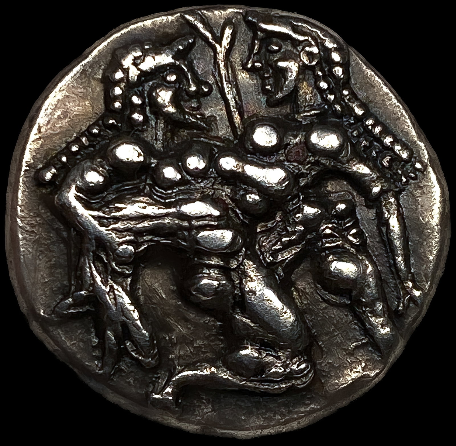 510-480 BC Thasos AR Stater 8.40g: 510-480 BC Thasos AR Stater 8.40g
