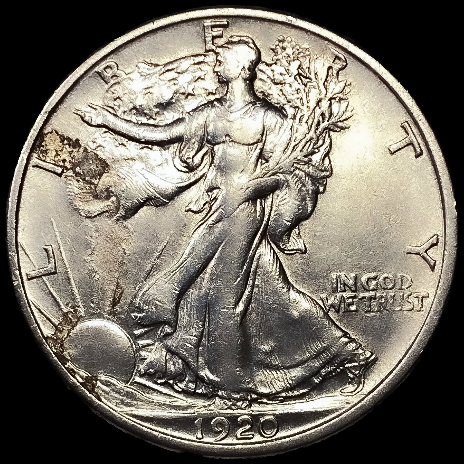 1920-S Walking Liberty Half Dollar (1 of 2)