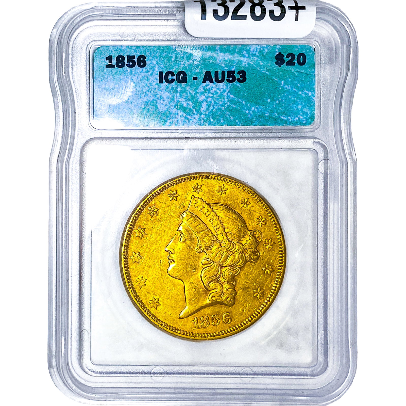 1856 $20 Gold Double Eagle ICG AU53: 1856 $20 Gold Double Eagle ICG AU53