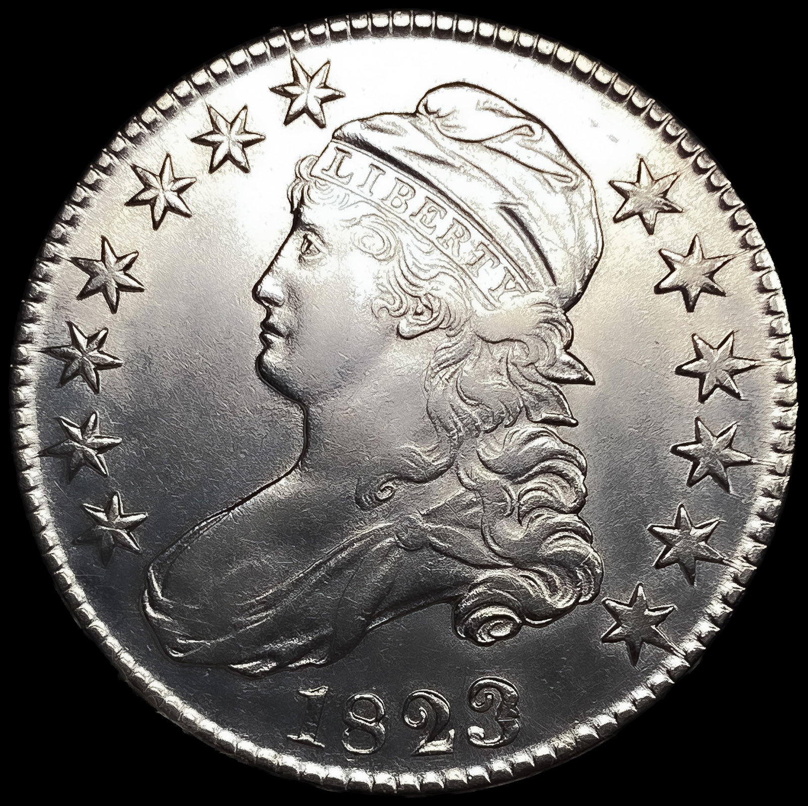 1823 Ugly 3 Capped Bust Half Dollar: 1823 Ugly 3 Capped Bust Half Dollar