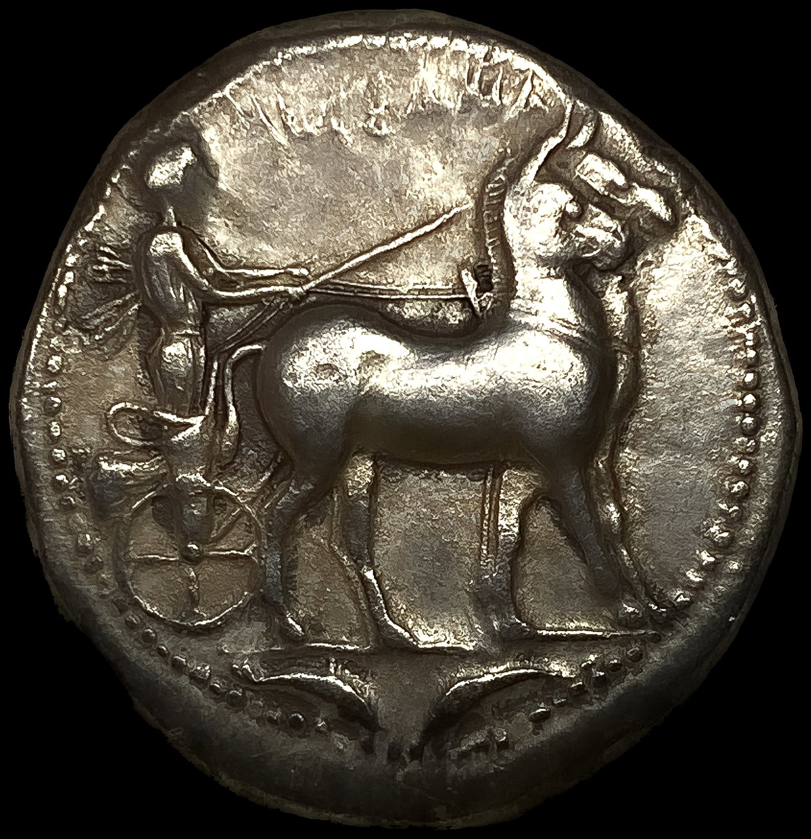 420-413 BC Messana AR Tetradrachm: 420-413 BC Messana AR Tetradrachm