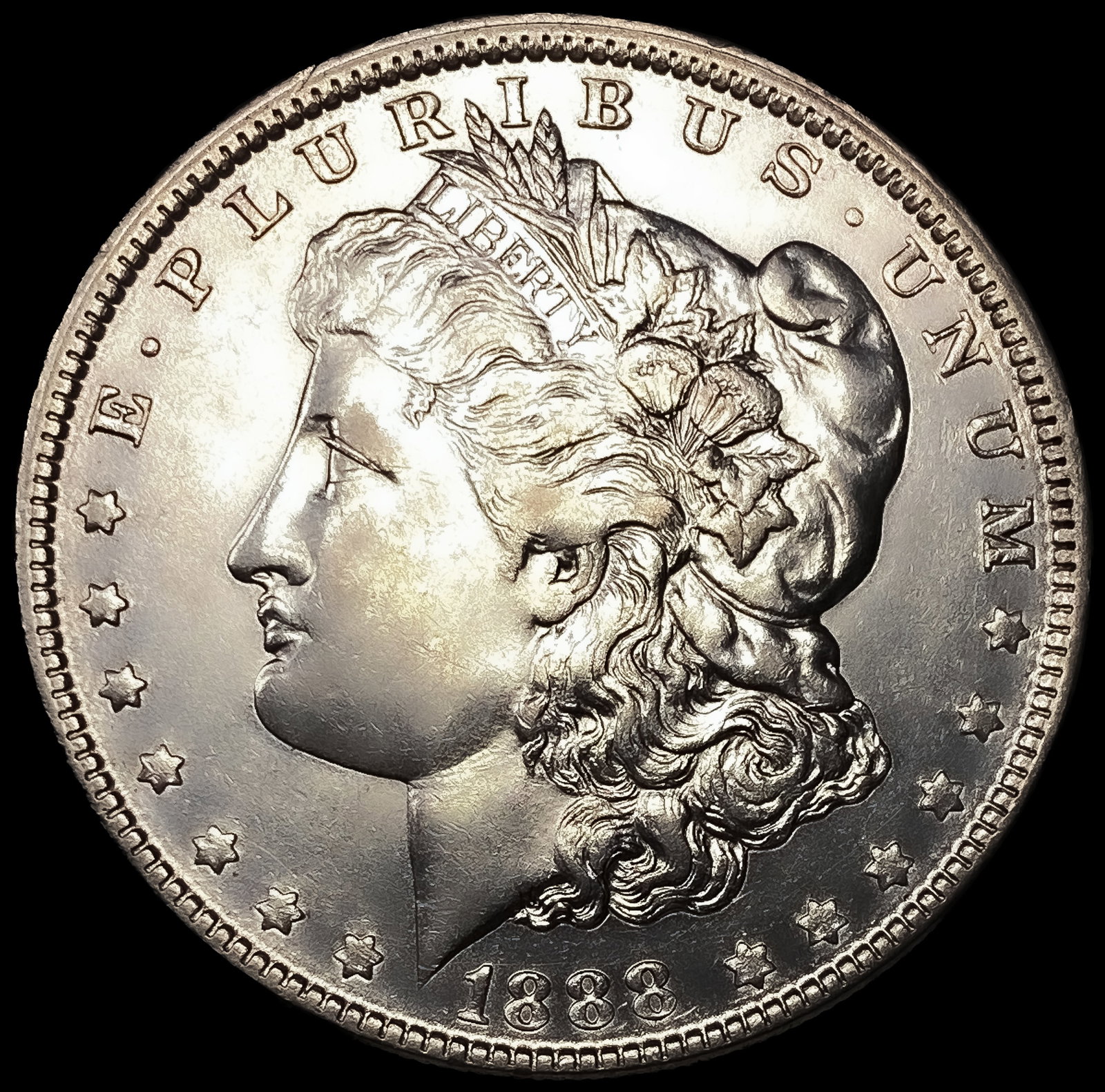 1888-O Hot Lips Morgan Silver Dollar UNCIRCULATED (1 of 2)