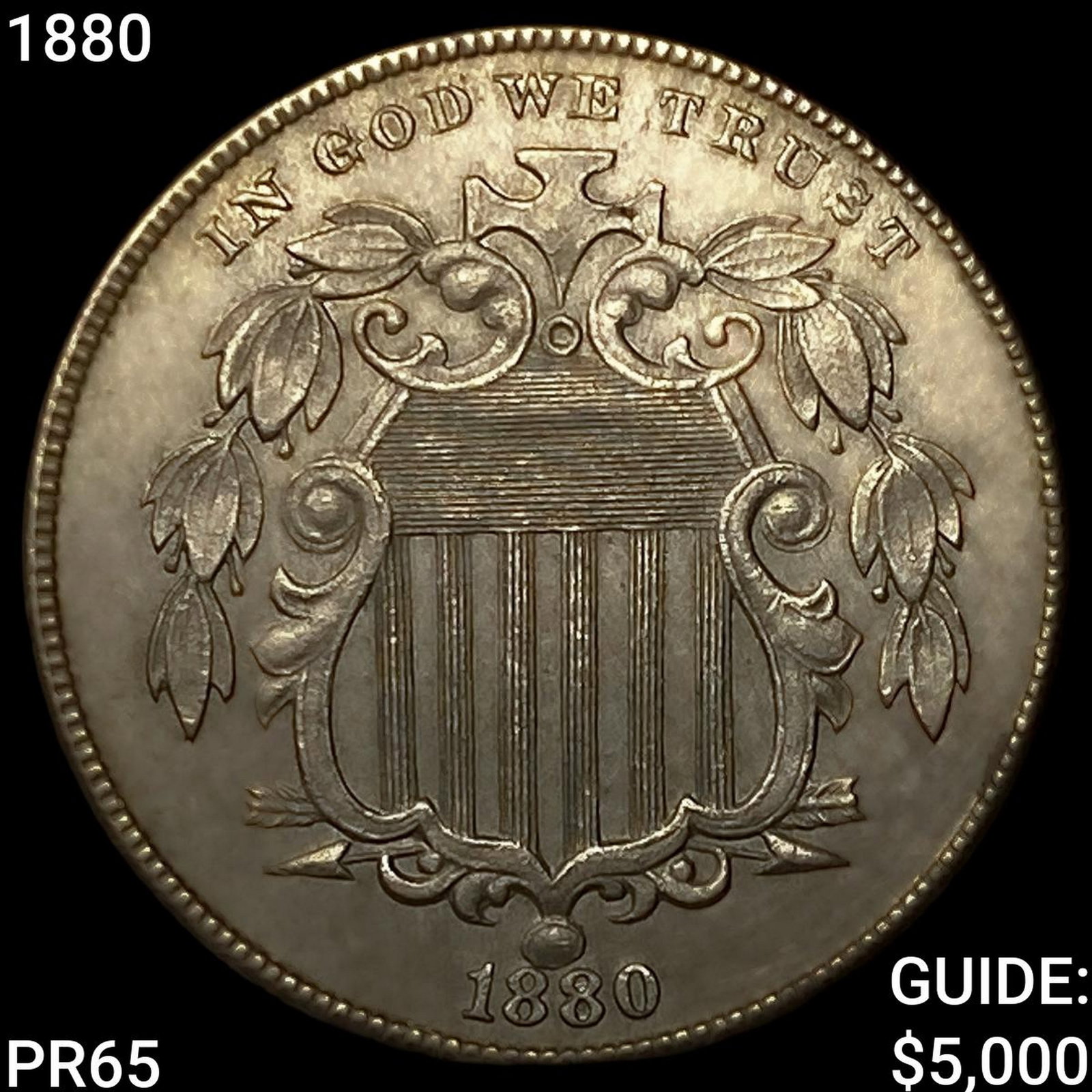 1880 Shield Nickel GEM PROOF (1 of 2)